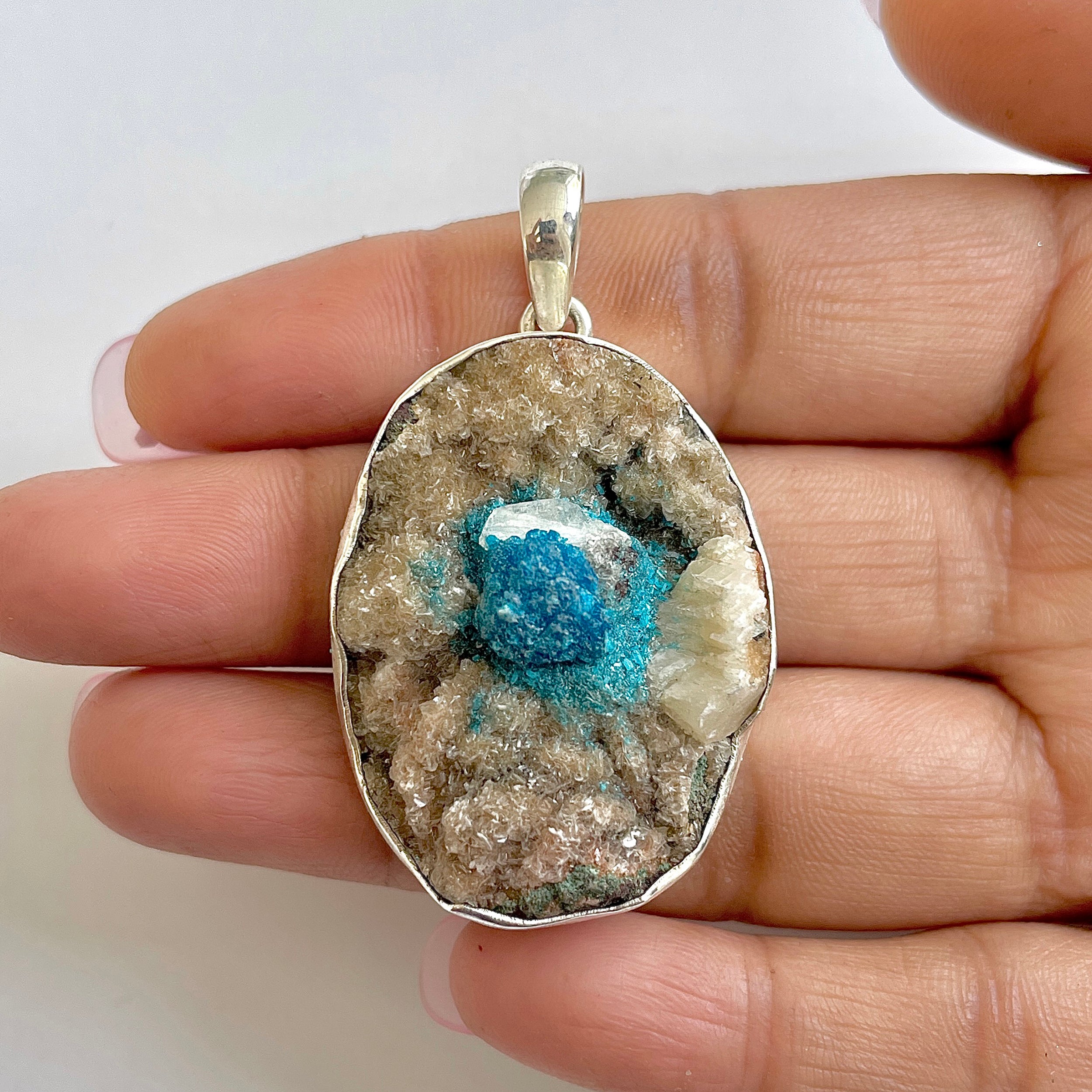 Cavansite Pendant-(CVS-1-9)