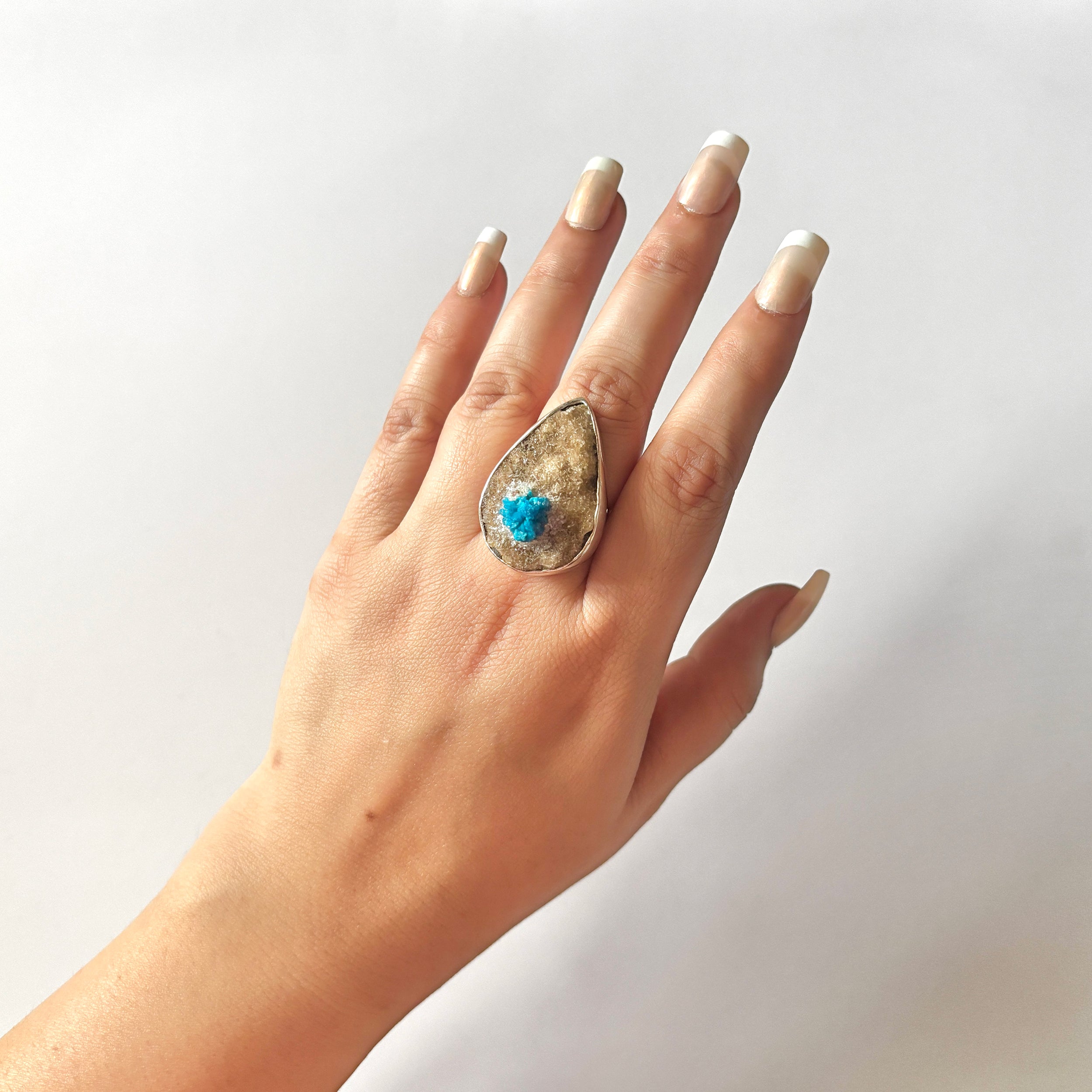 Cavansite Ring-(CVS-2-11)