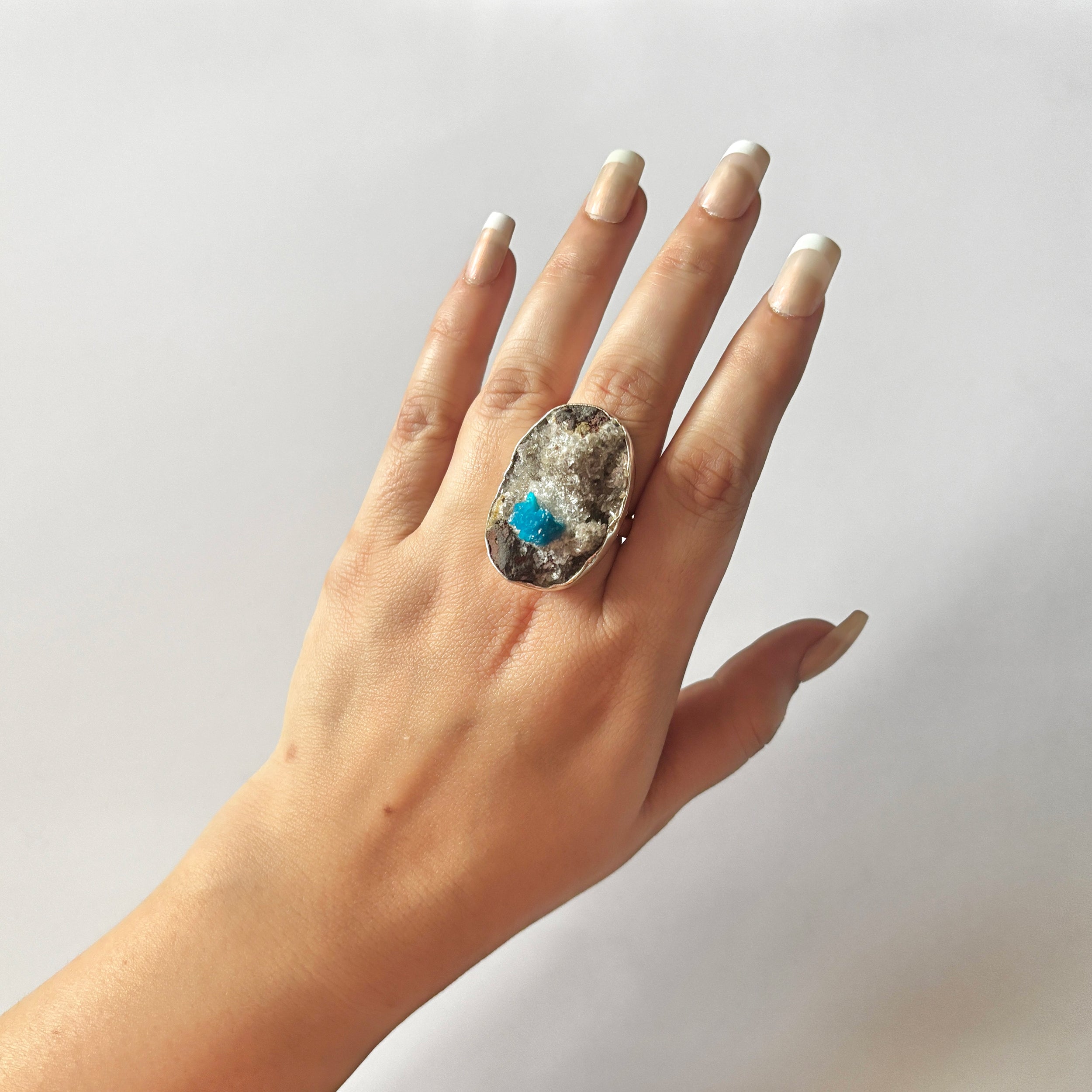 Cavansite Ring-(CVS-2-2)