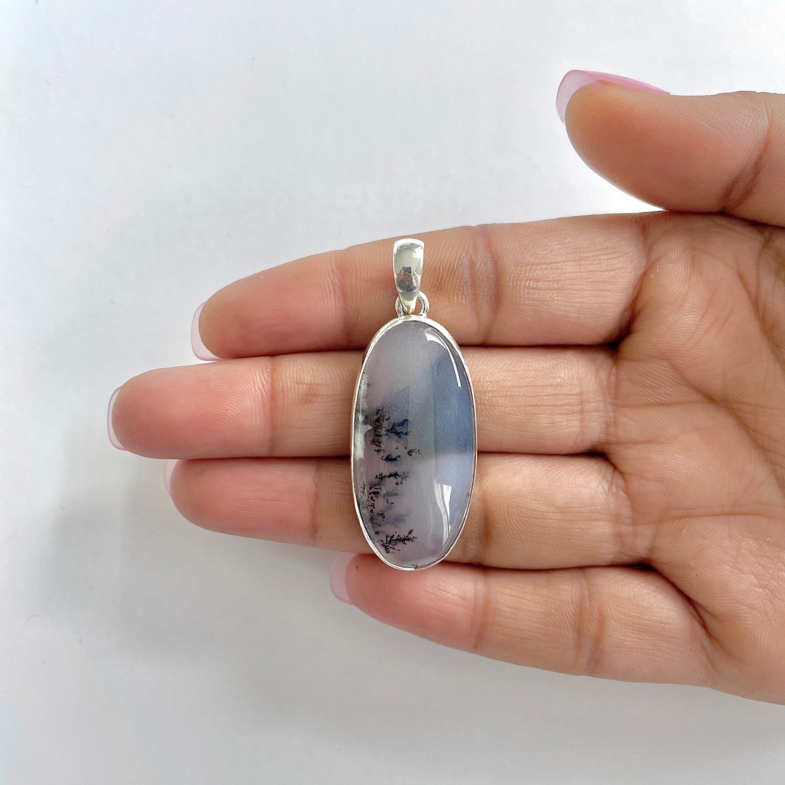 Dendritic Agate Pendant-(DDA-1-1)