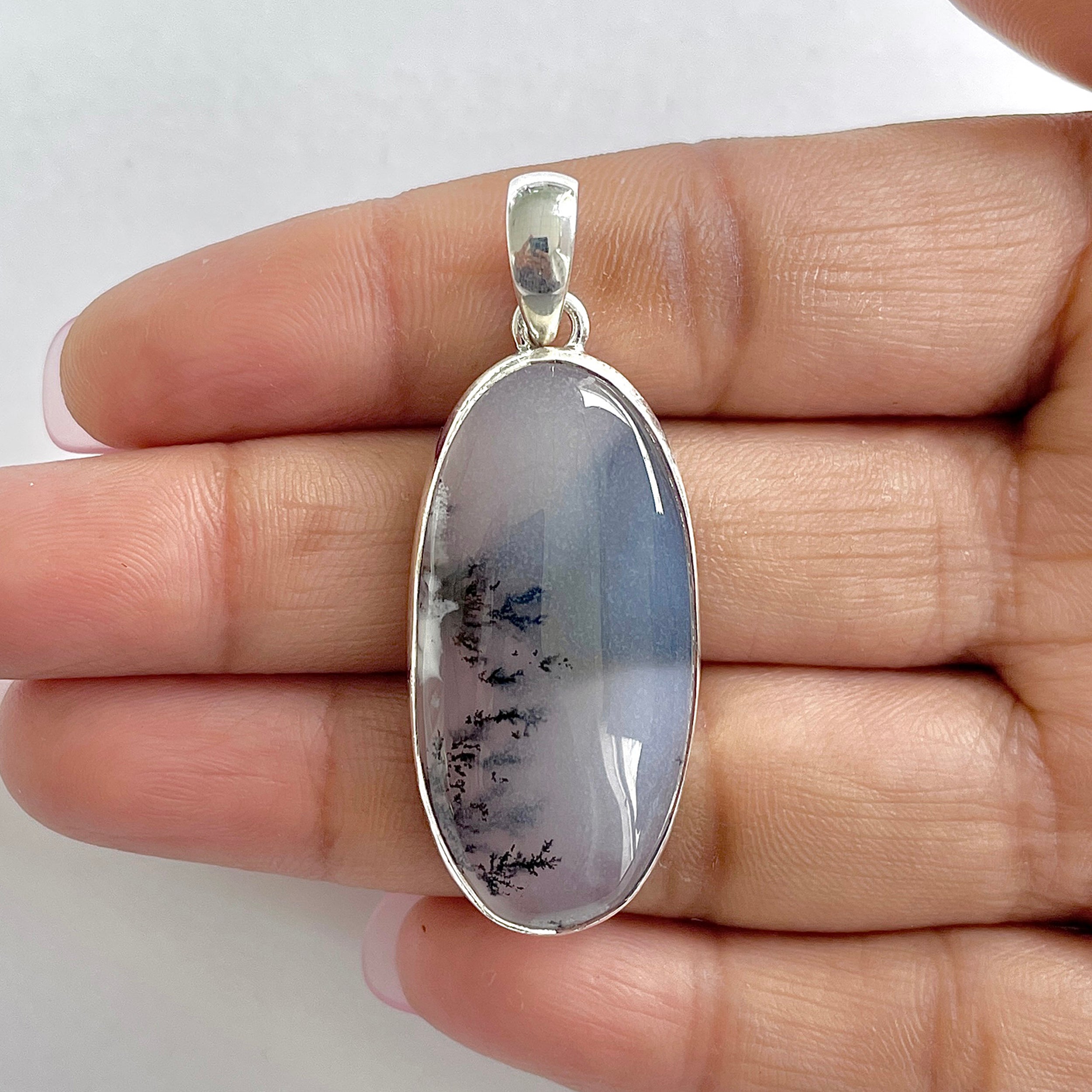 Dendritic Agate Pendant-(DDA-1-1)