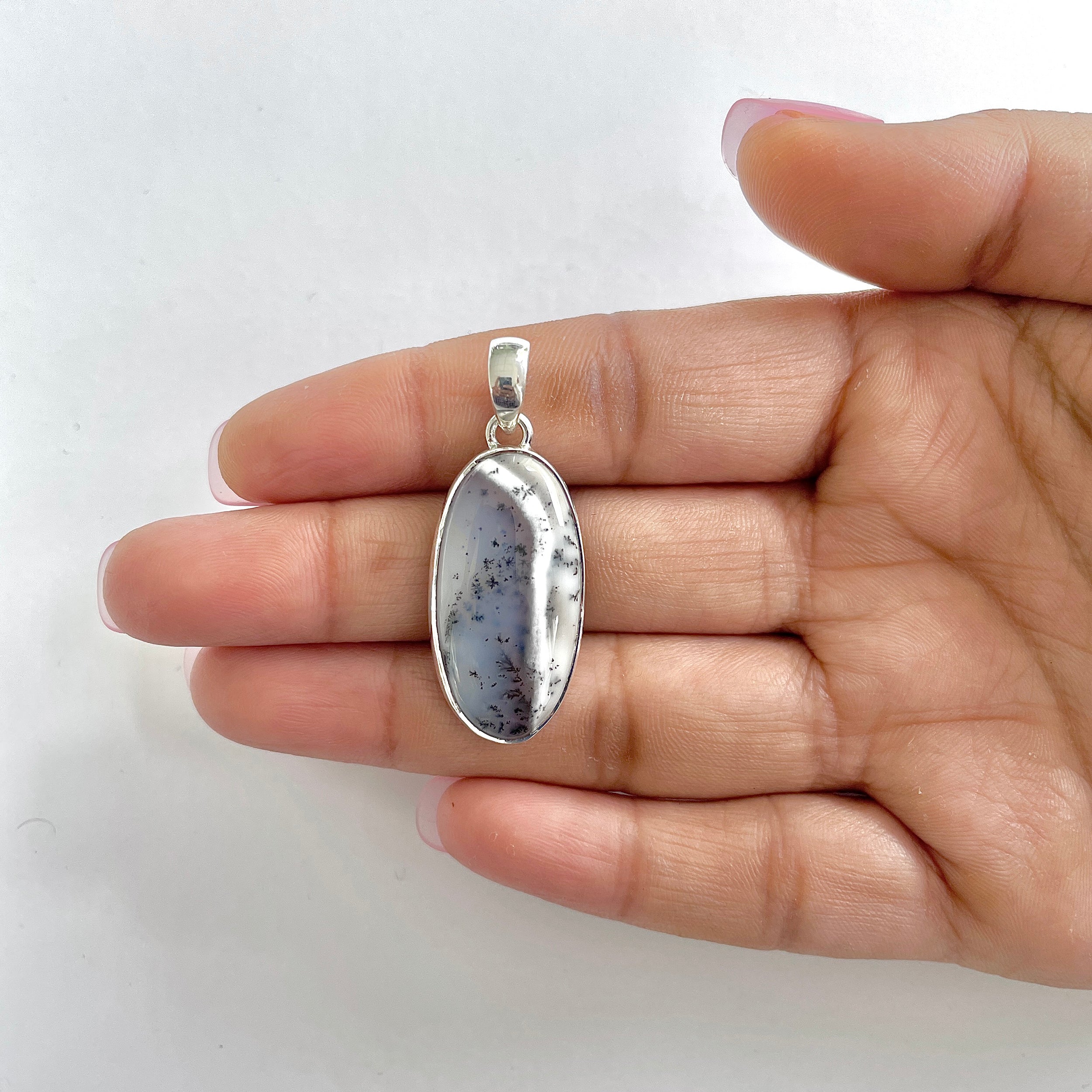Dendritic Agate Pendant-(DDA-1-12)