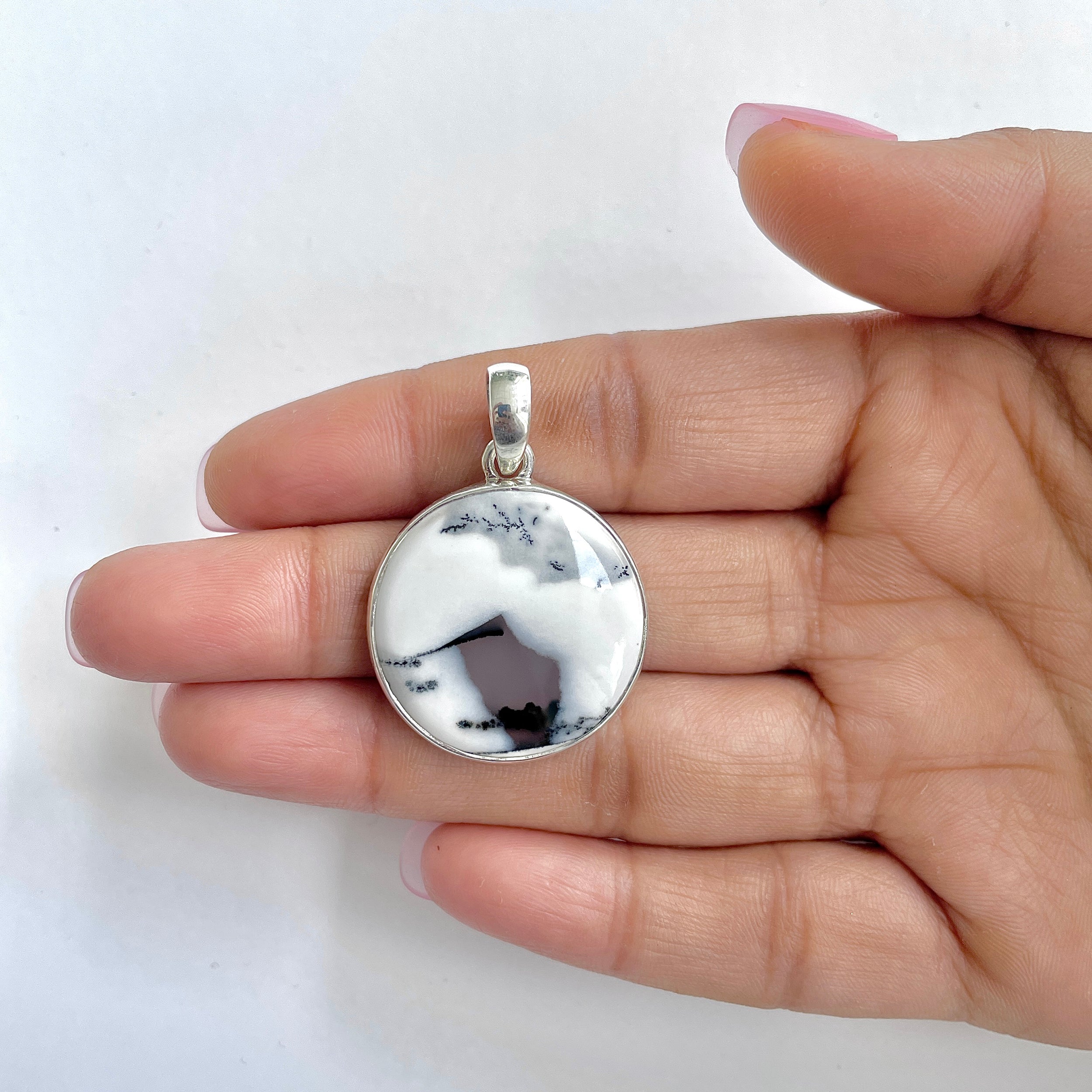 Dendritic Agate Pendant-(DDA-1-16)