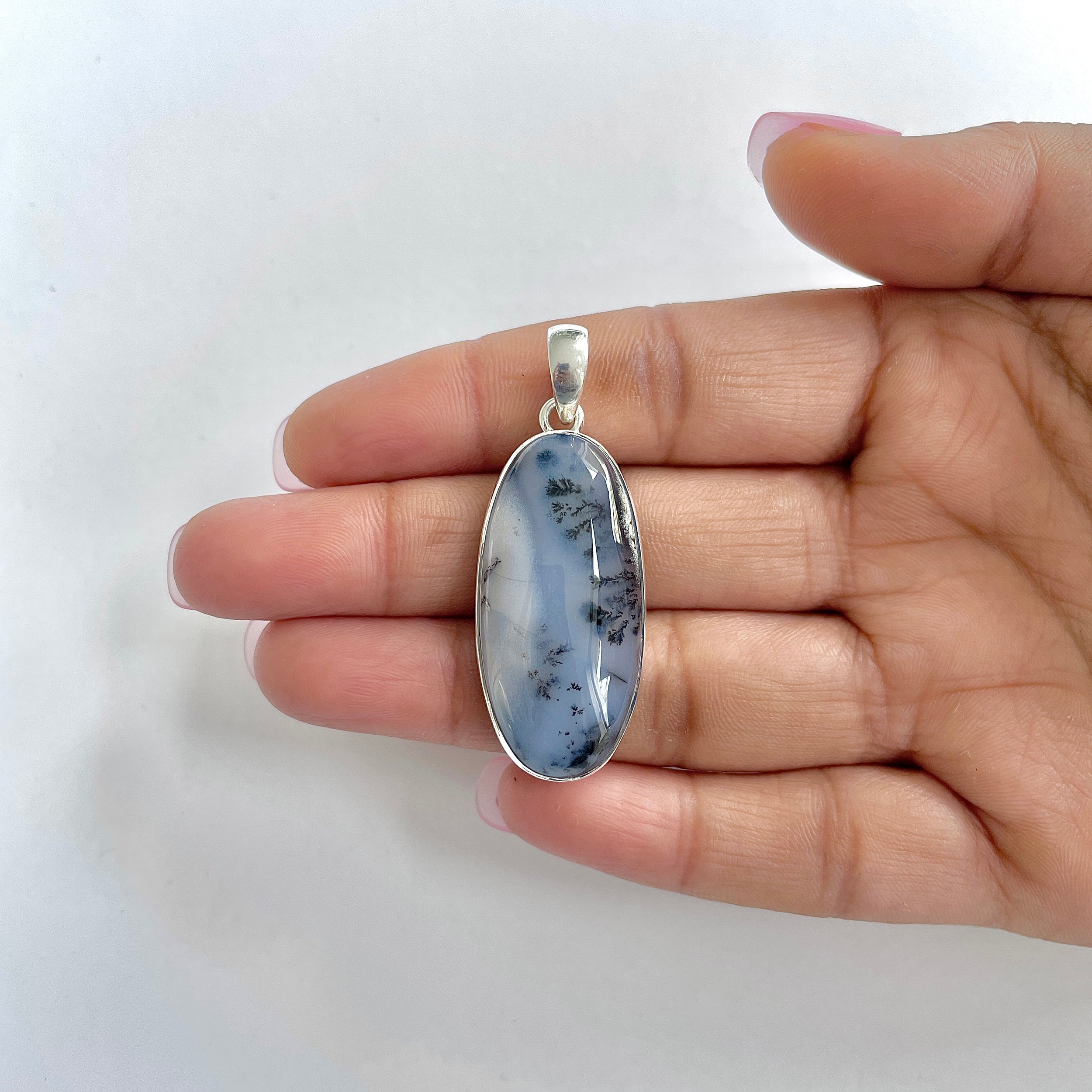 Dendritic Agate Pendant-(DDA-1-17)