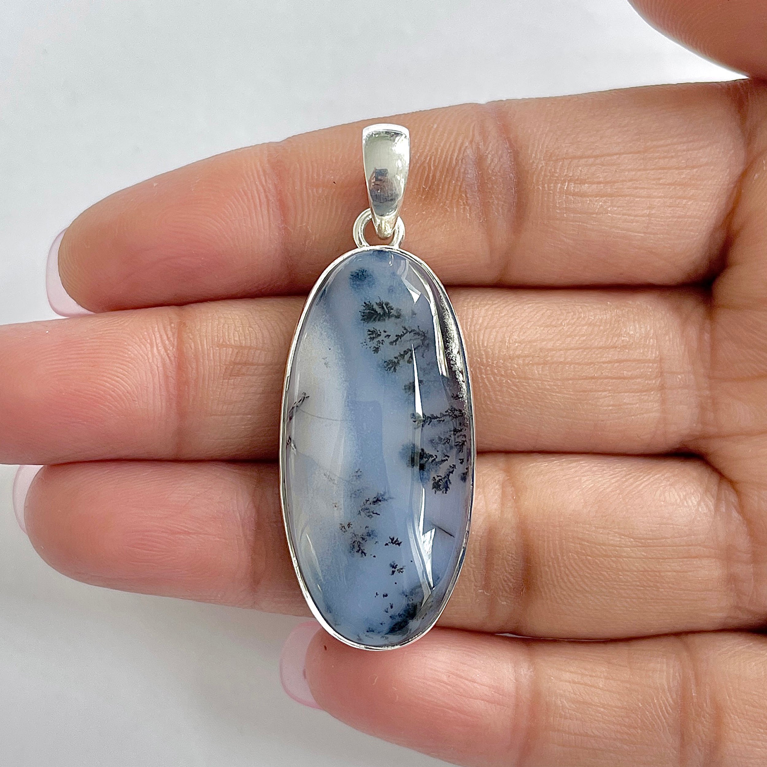 Dendritic Agate Pendant-(DDA-1-17)