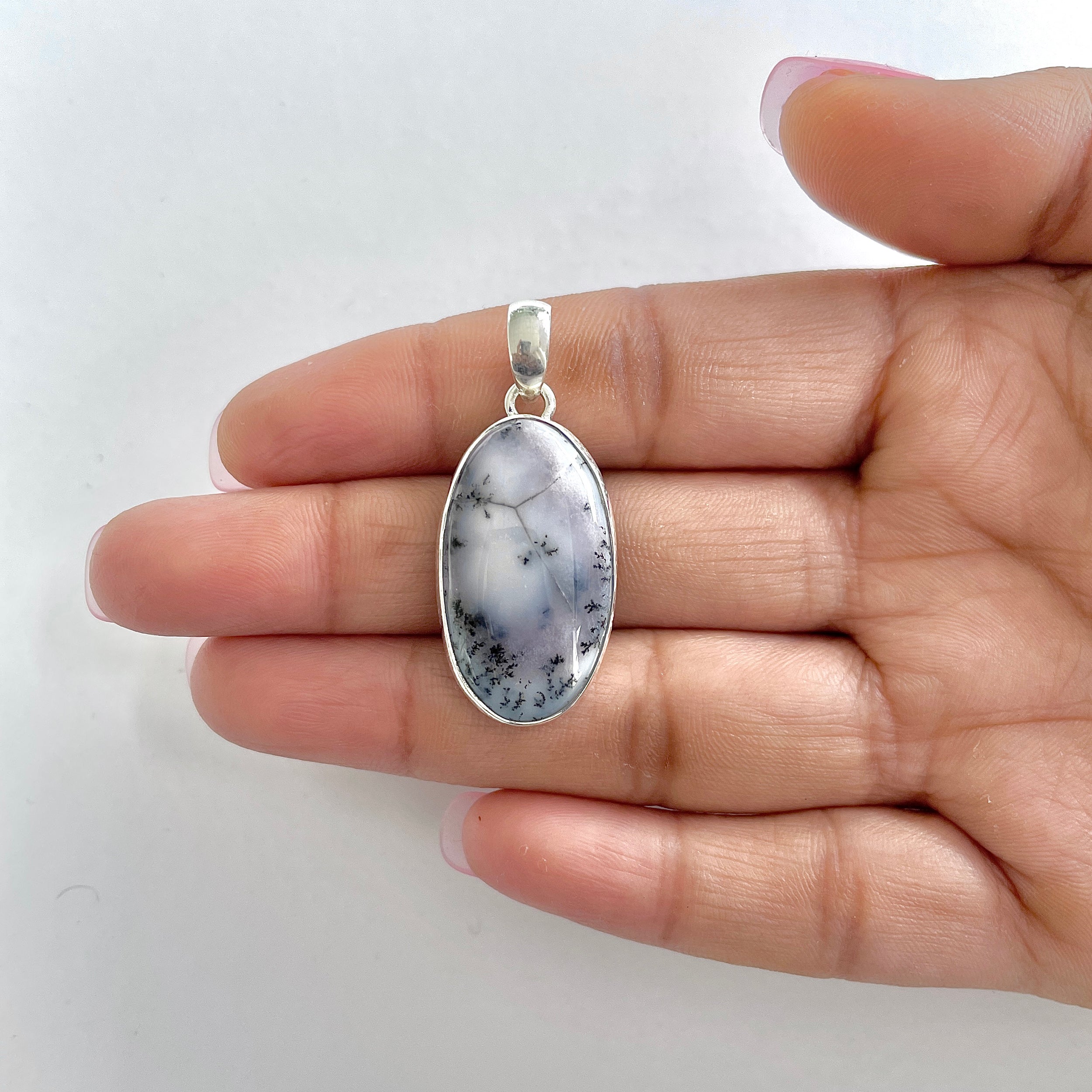 Dendritic Agate Pendant-(DDA-1-19)