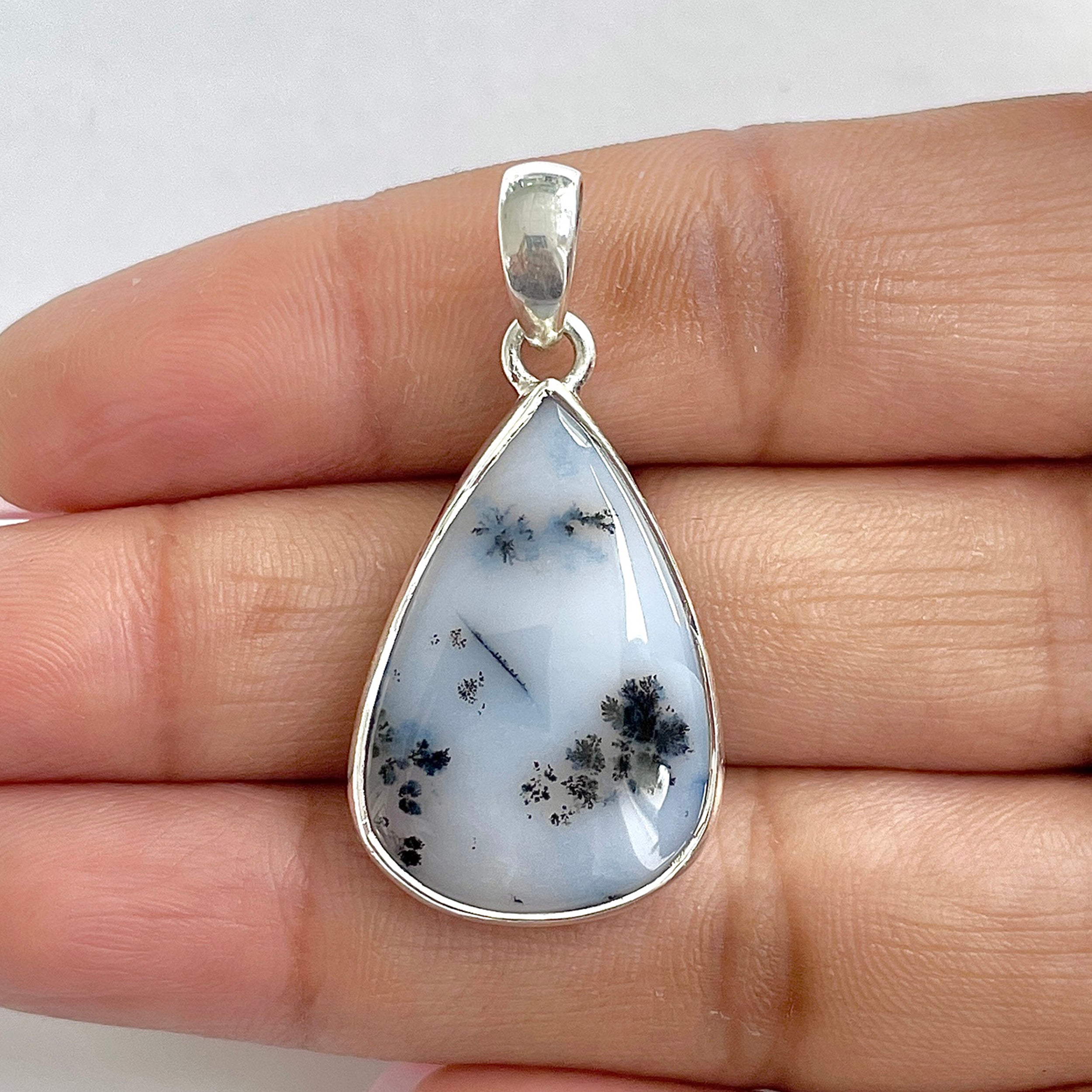 Dendritic Agate Pendant-(DDA-1-26)