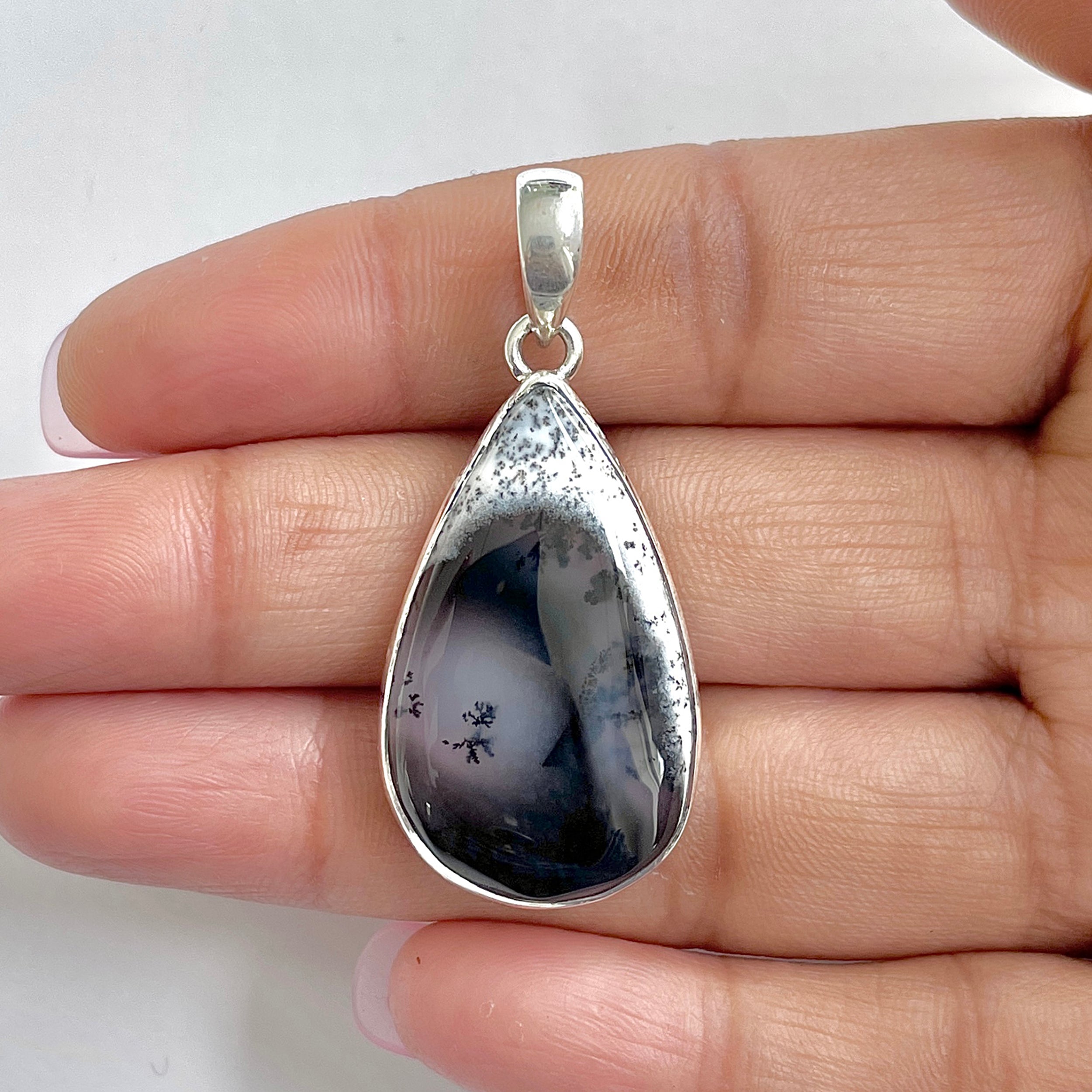Dendritic Agate Pendant-(DDA-1-3)