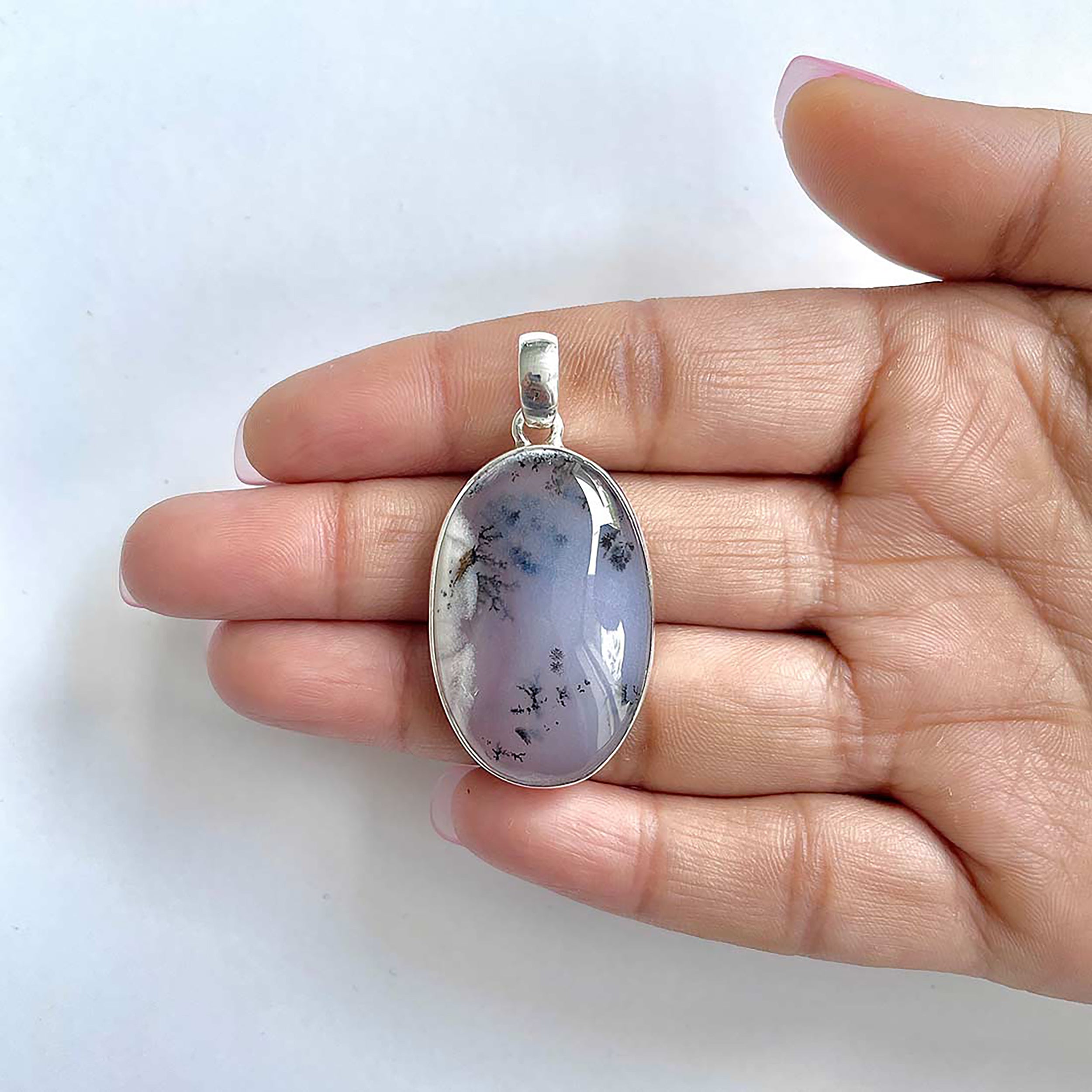 Dendritic Agate Pendant-(DDA-1-31)