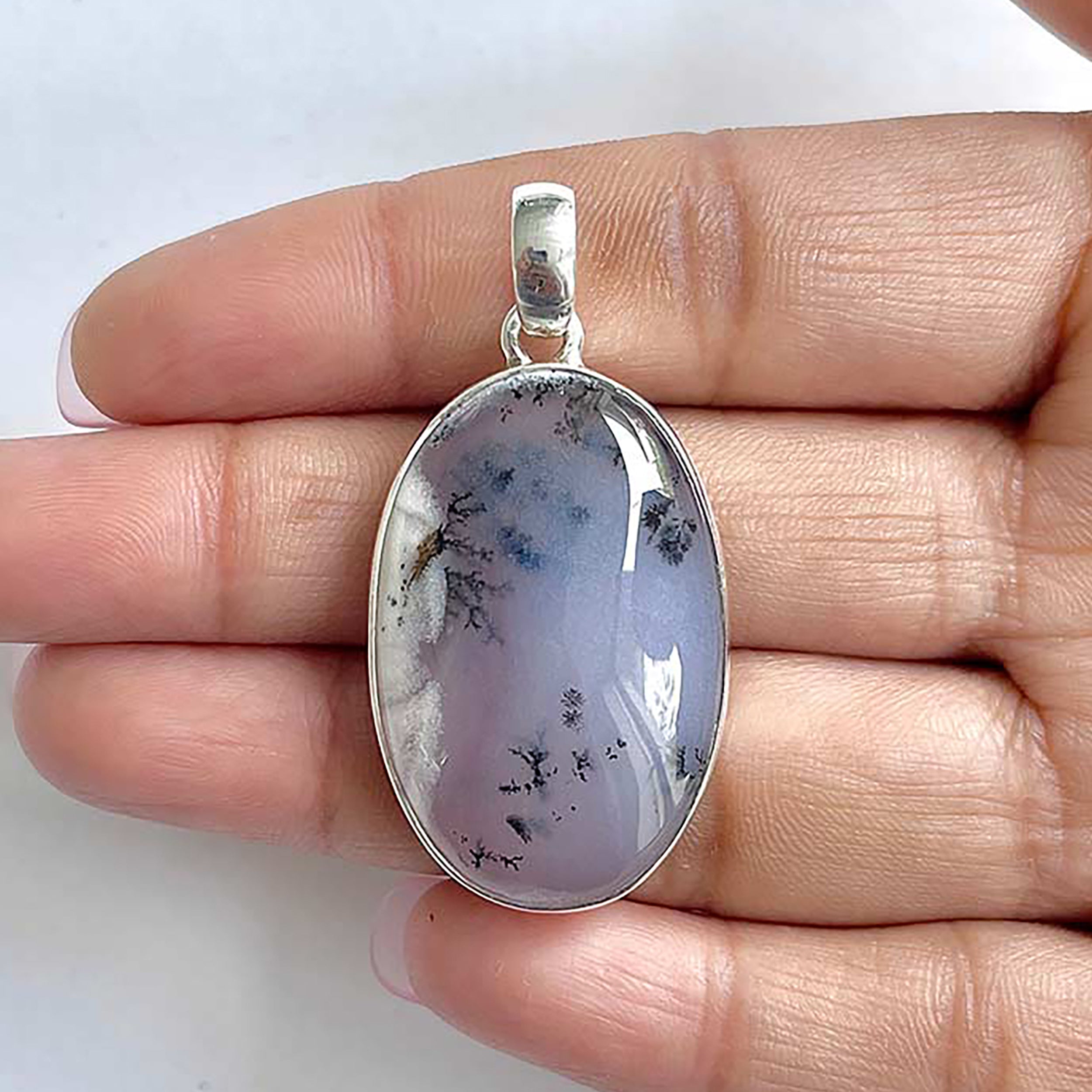 Dendritic Agate Pendant-(DDA-1-31)