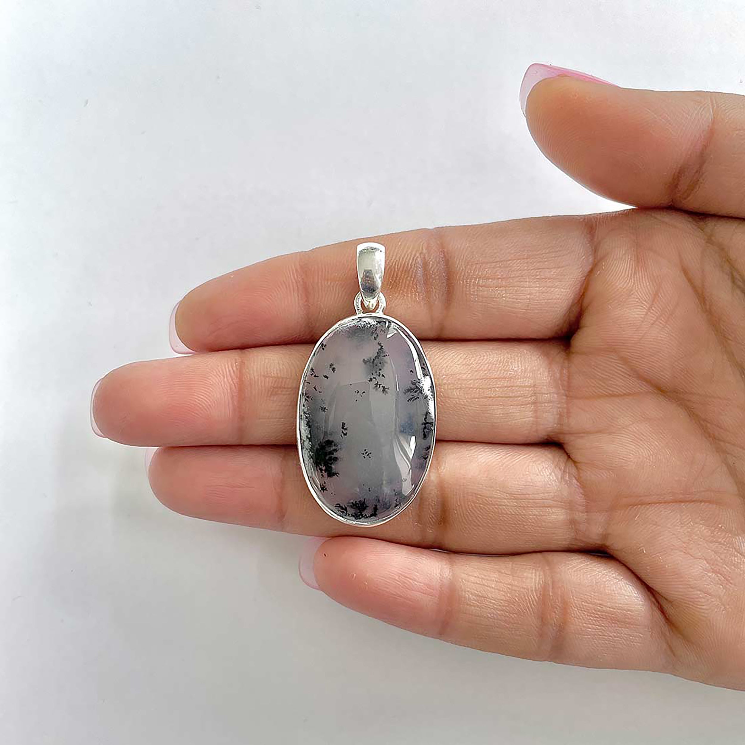 Dendritic Agate Pendant-(DDA-1-32)