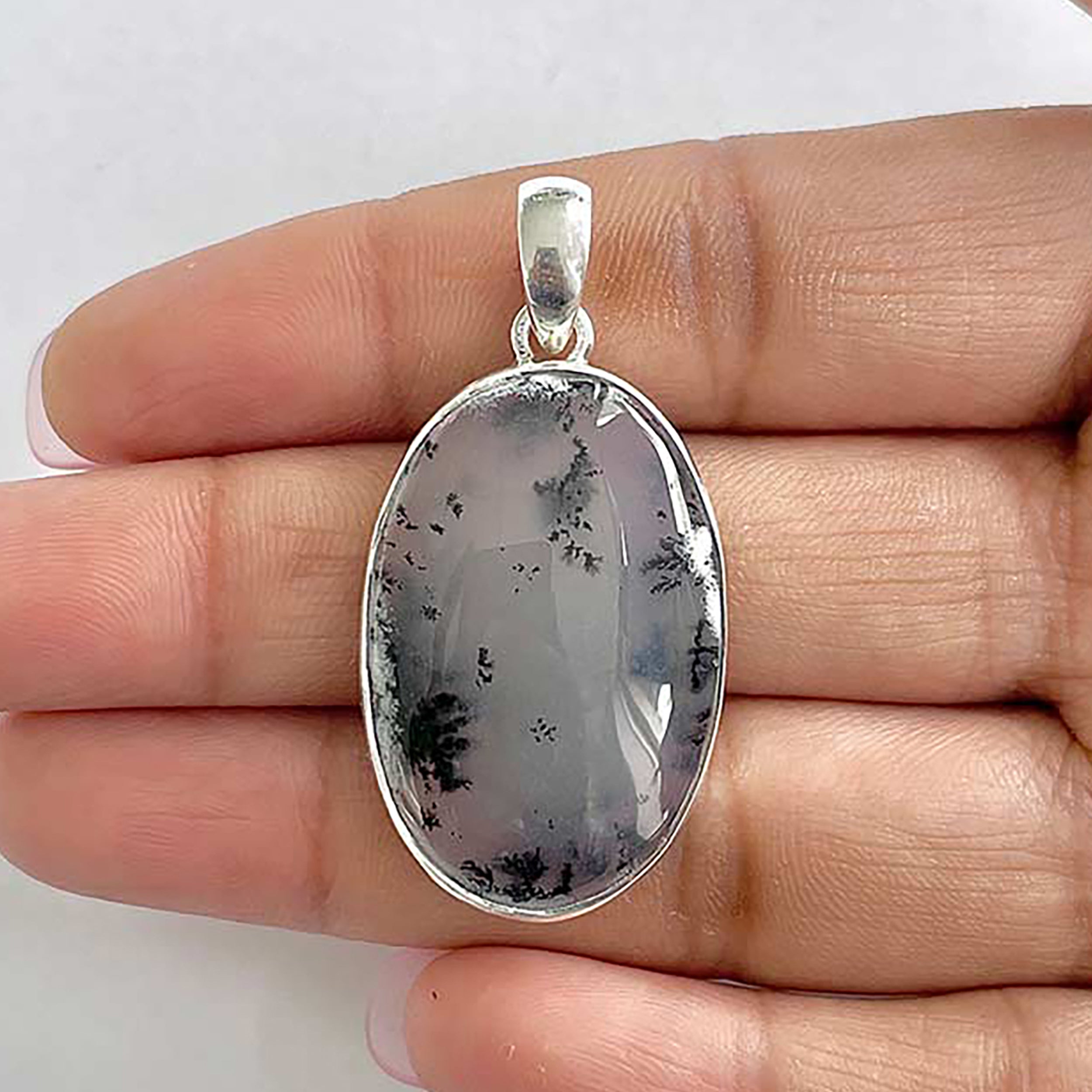 Dendritic Agate Pendant-(DDA-1-32)