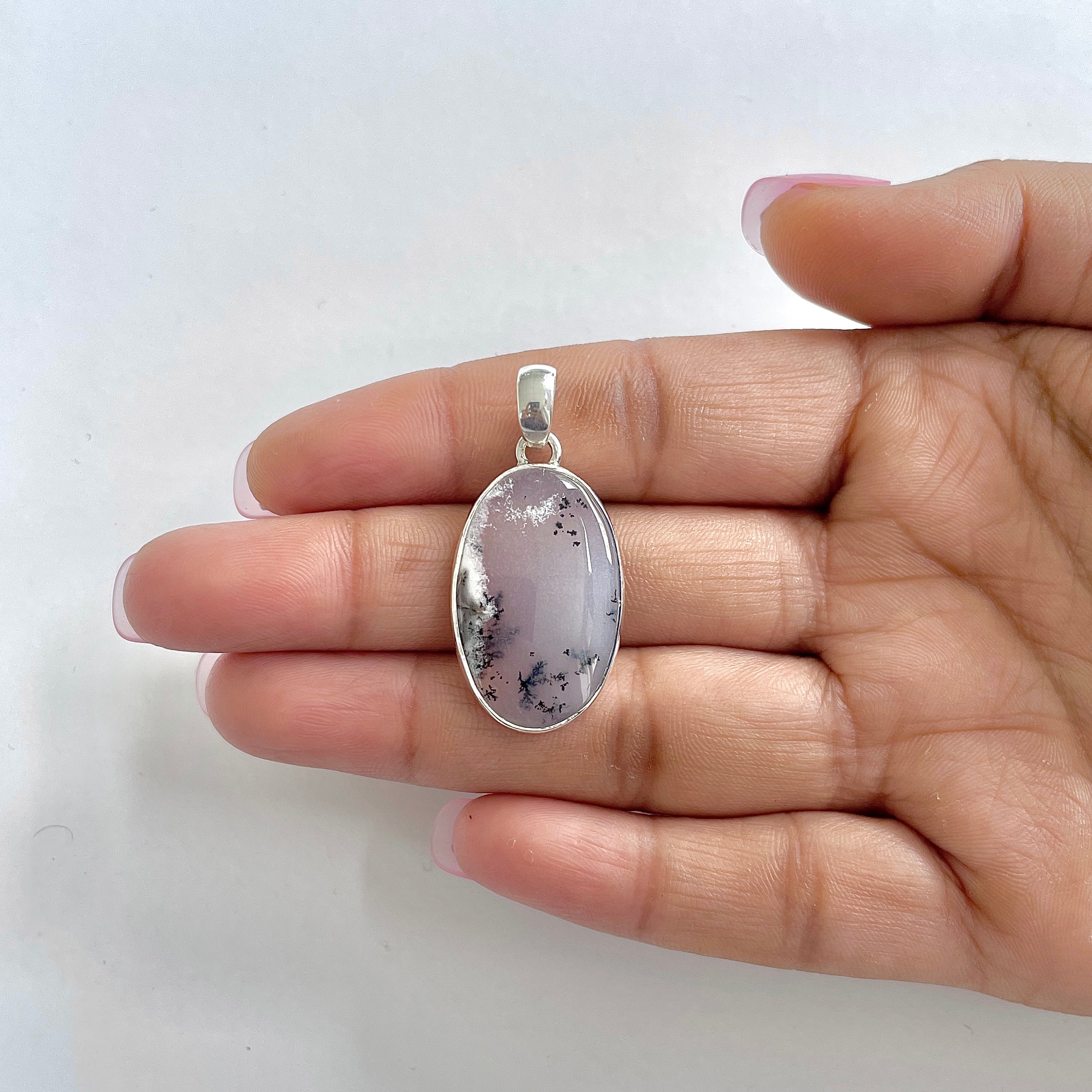Dendritic Agate Pendant-(DDA-1-37)