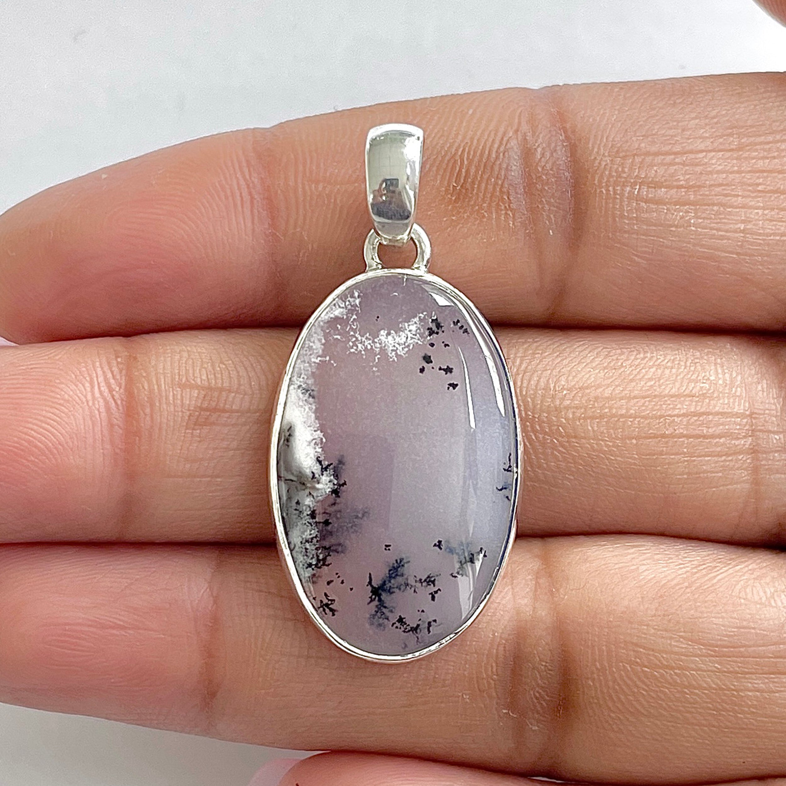 Dendritic Agate Pendant-(DDA-1-37)