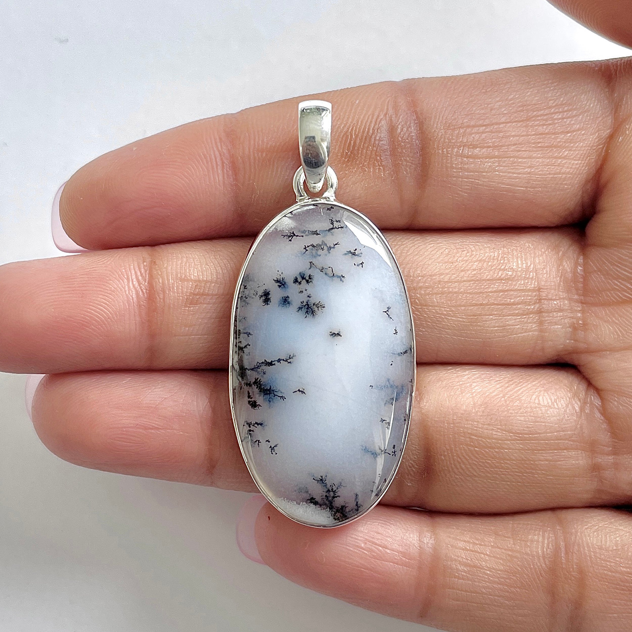 Dendritic Agate Pendant-(DDA-1-38)