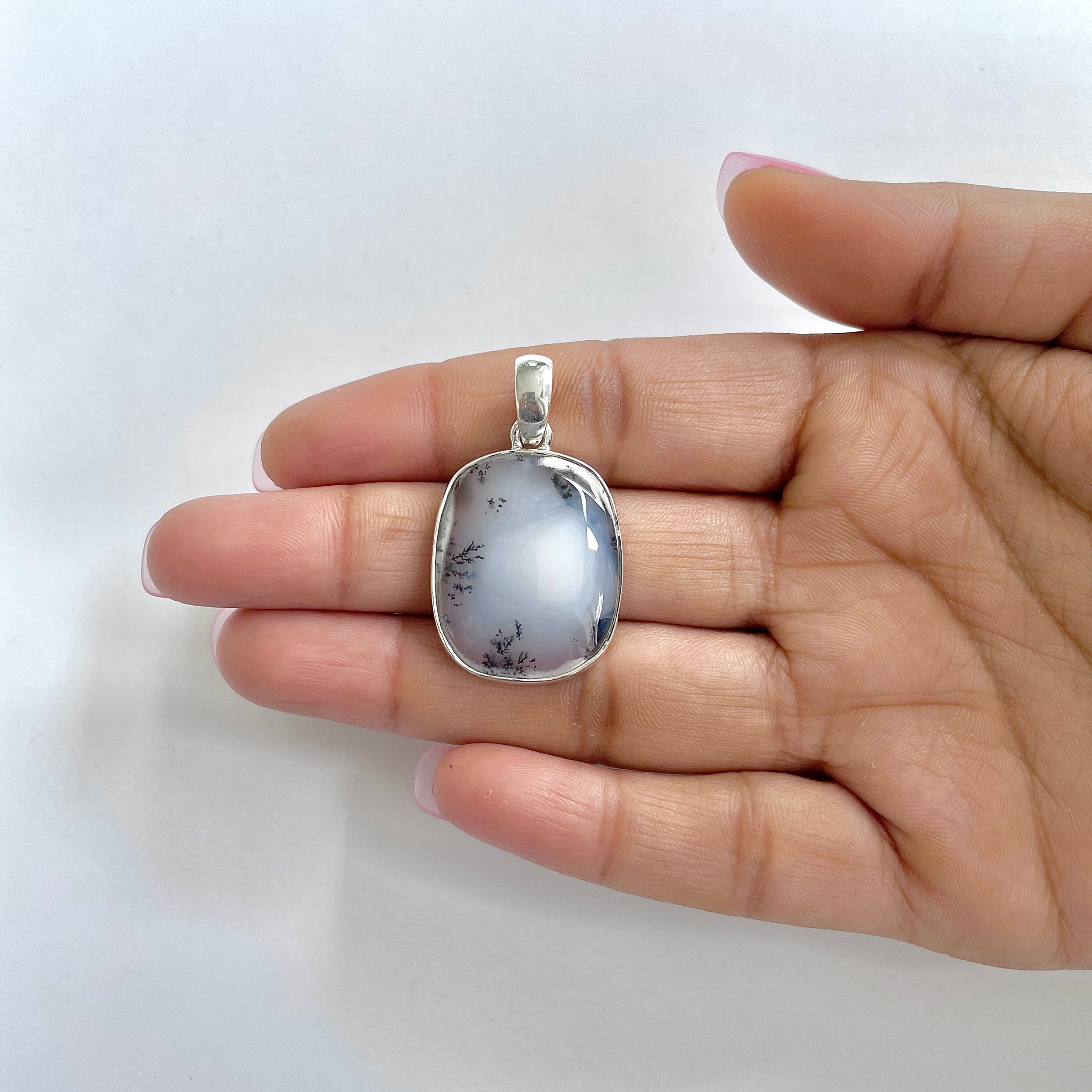 Dendritic Agate Pendant-(DDA-1-39)