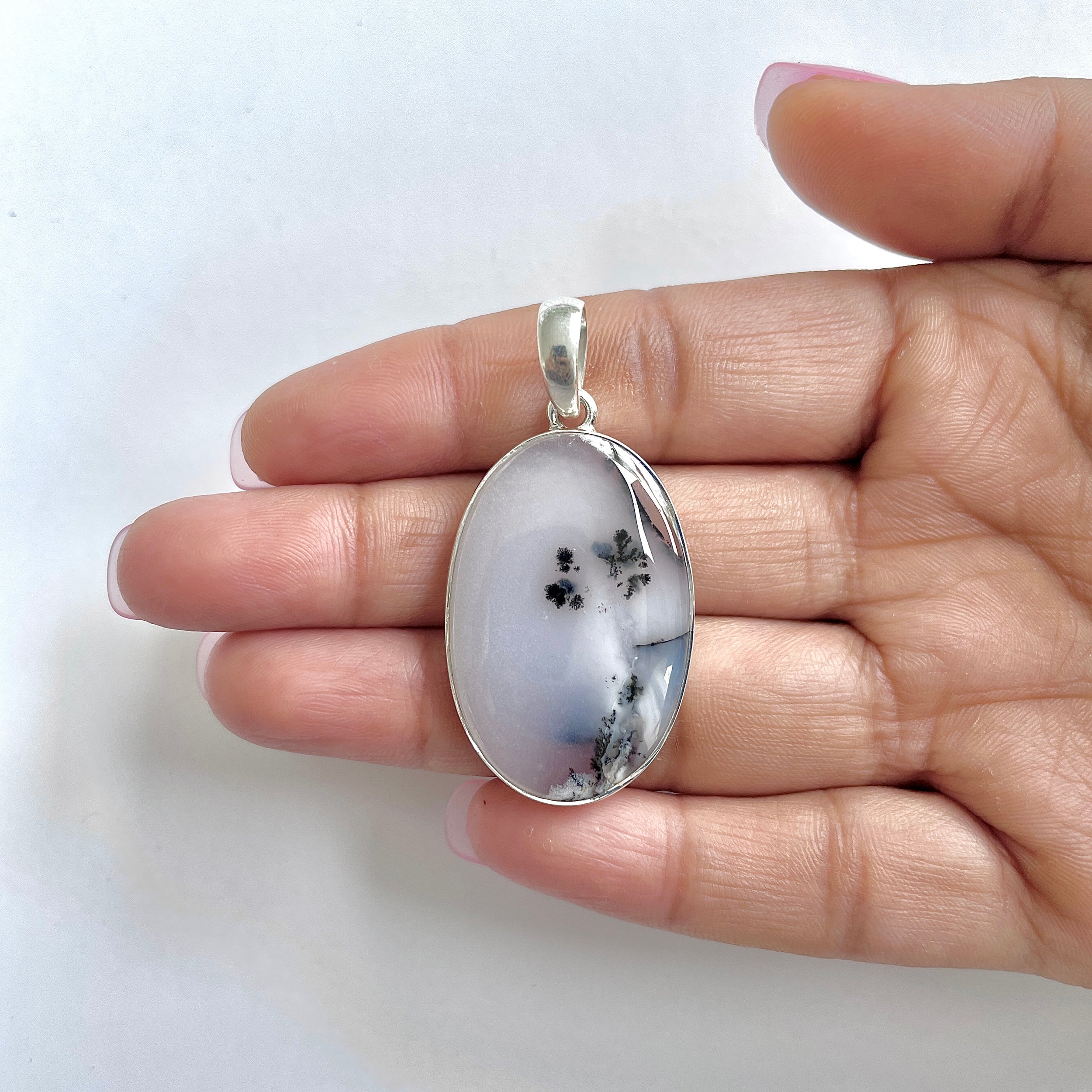 Dendritic Agate Pendant-(DDA-1-40)