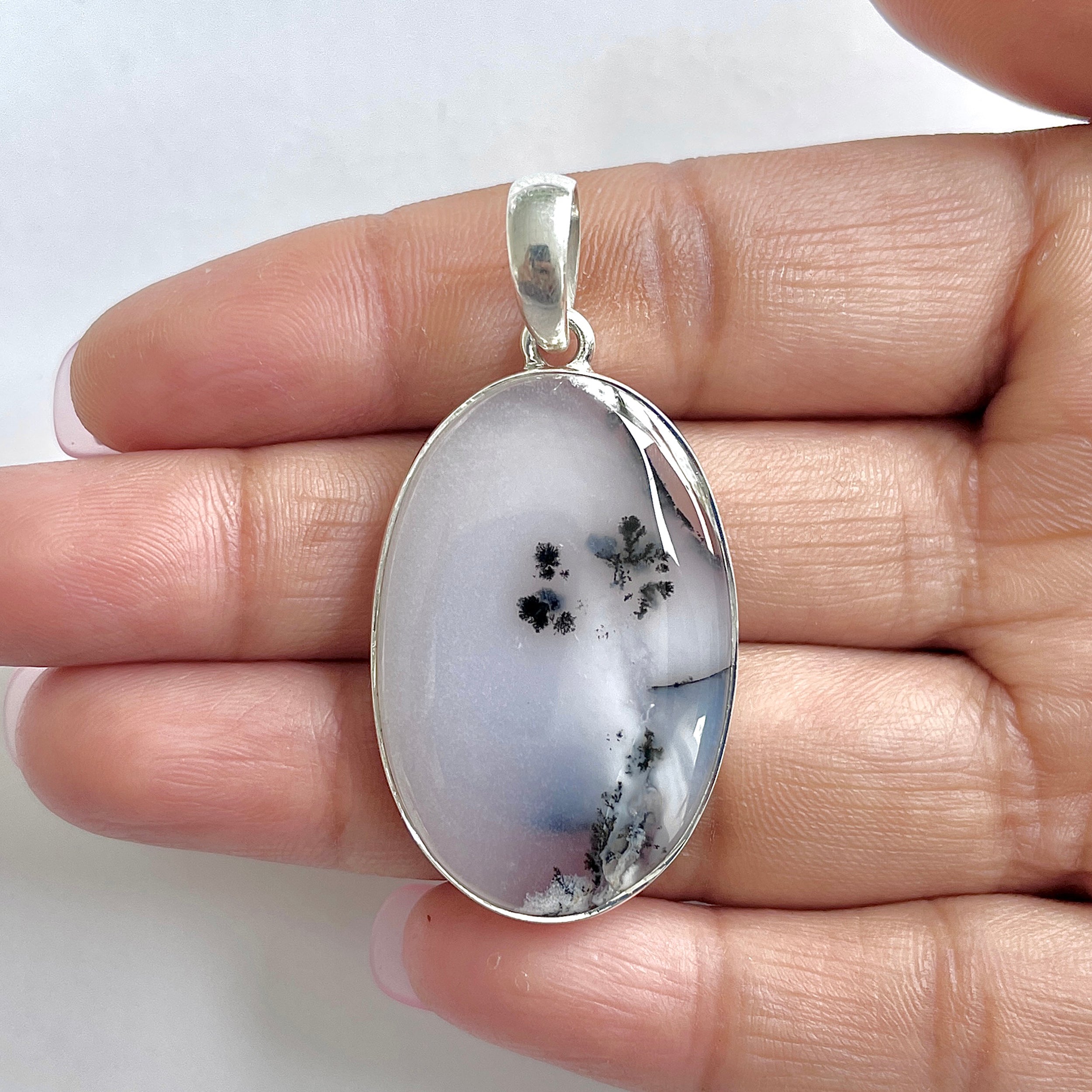 Dendritic Agate Pendant-(DDA-1-40)