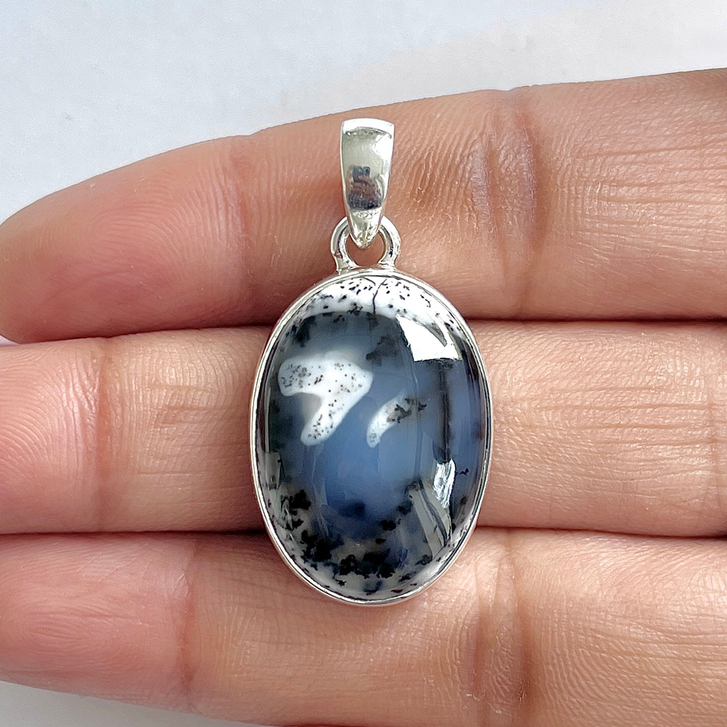 Dendritic Agate Pendant-(DDA-1-7)
