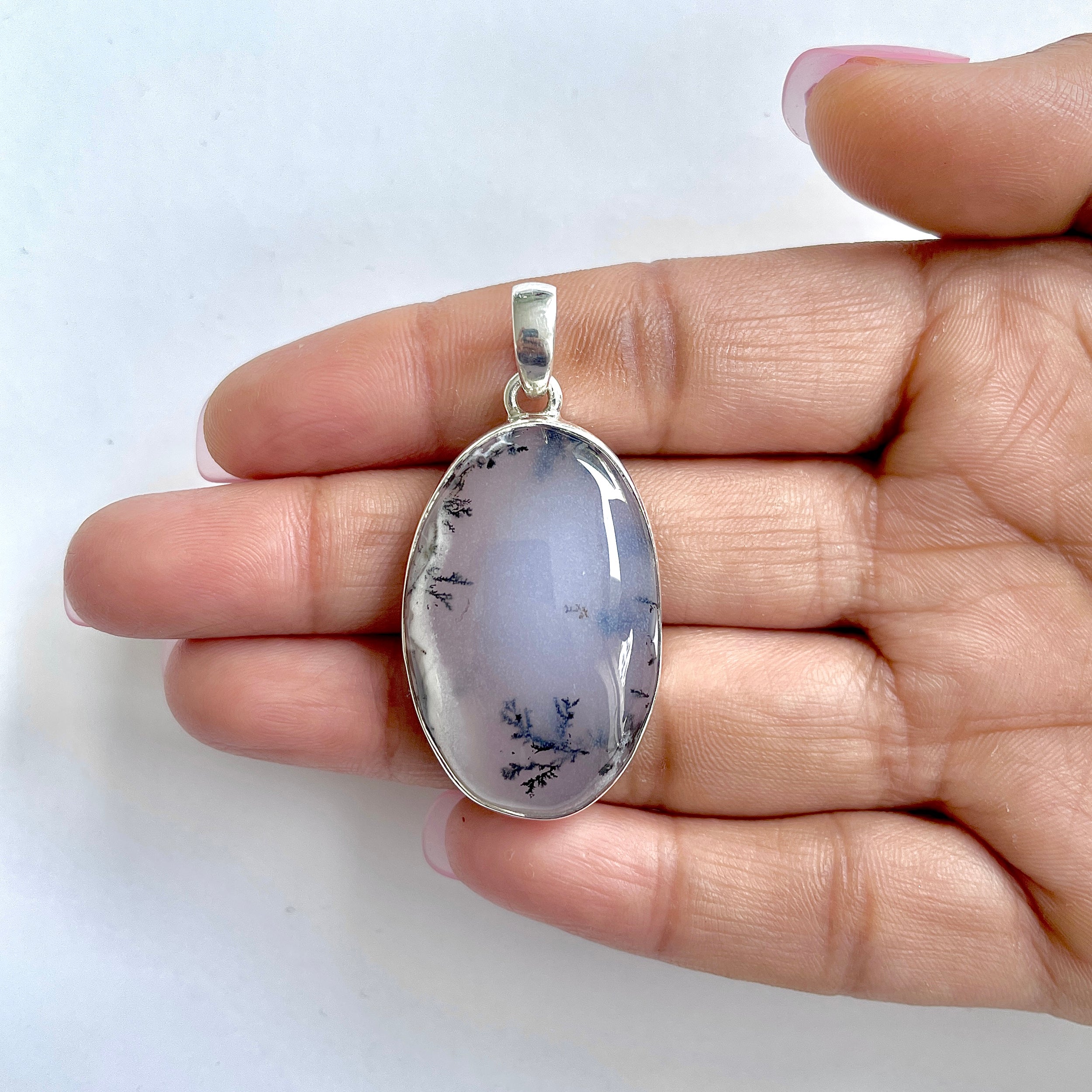 Dendritic Agate Pendant-(DDA-1-8)