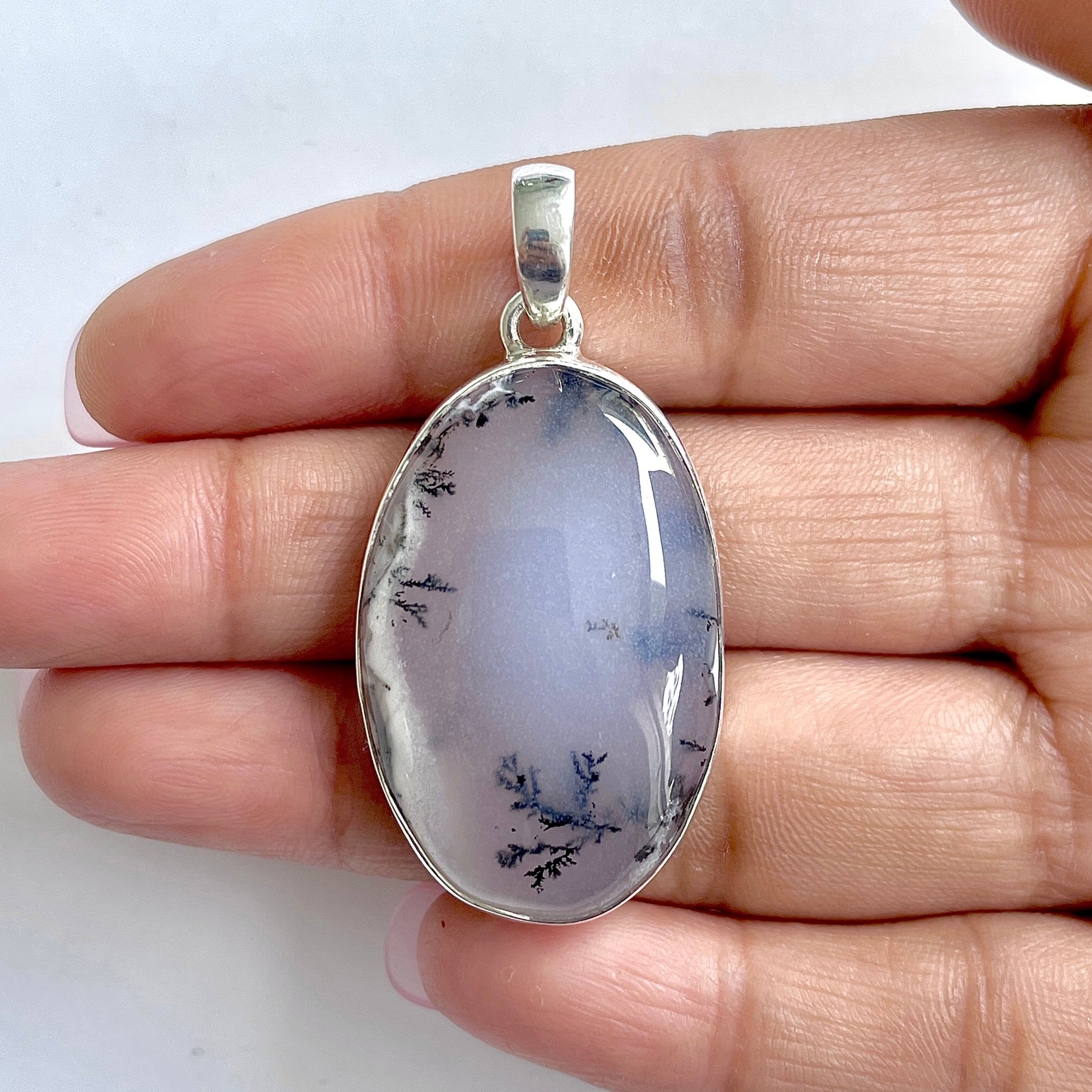 Dendritic Agate Pendant-(DDA-1-8)