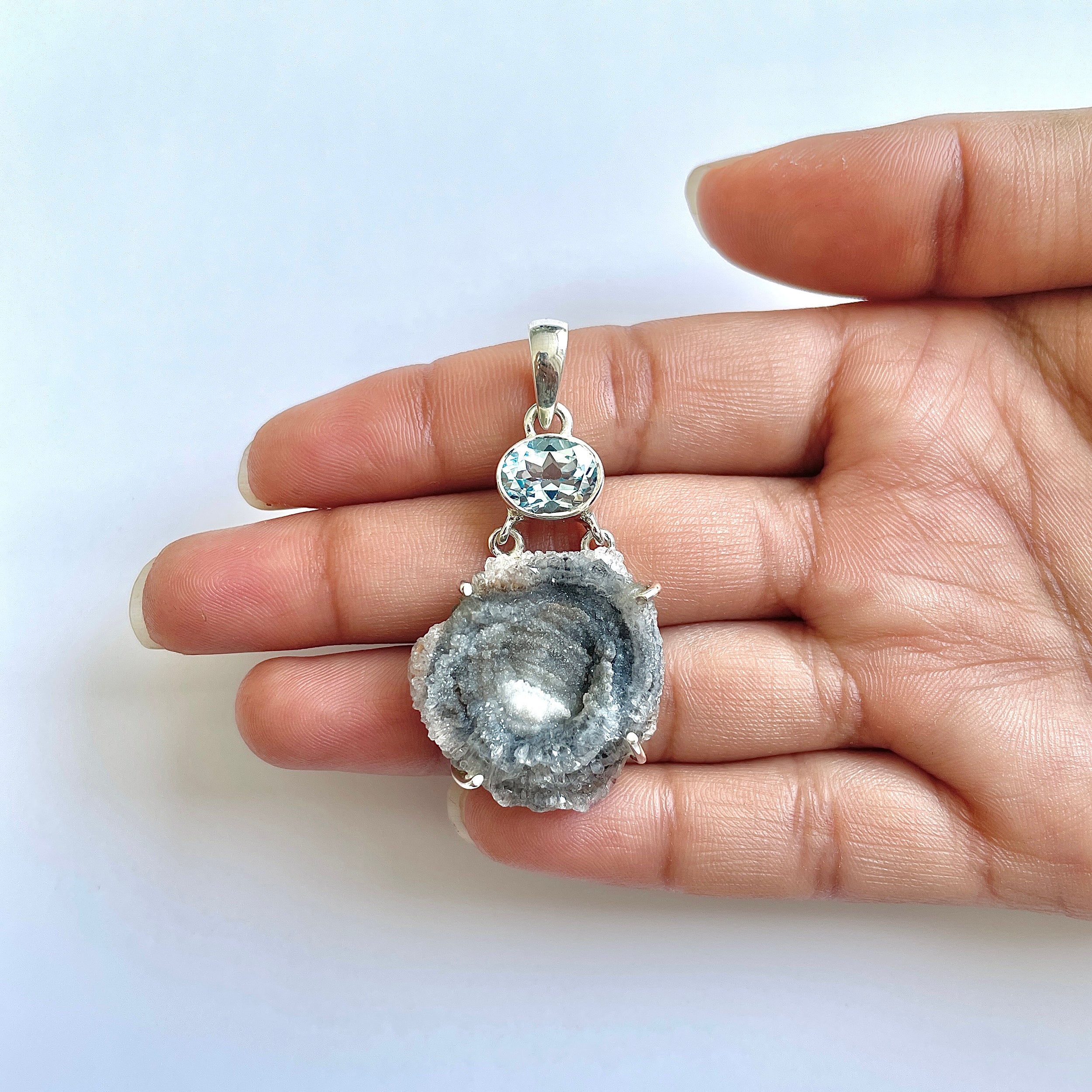 Desert Druzy Pendant-(DDZ-1-10)