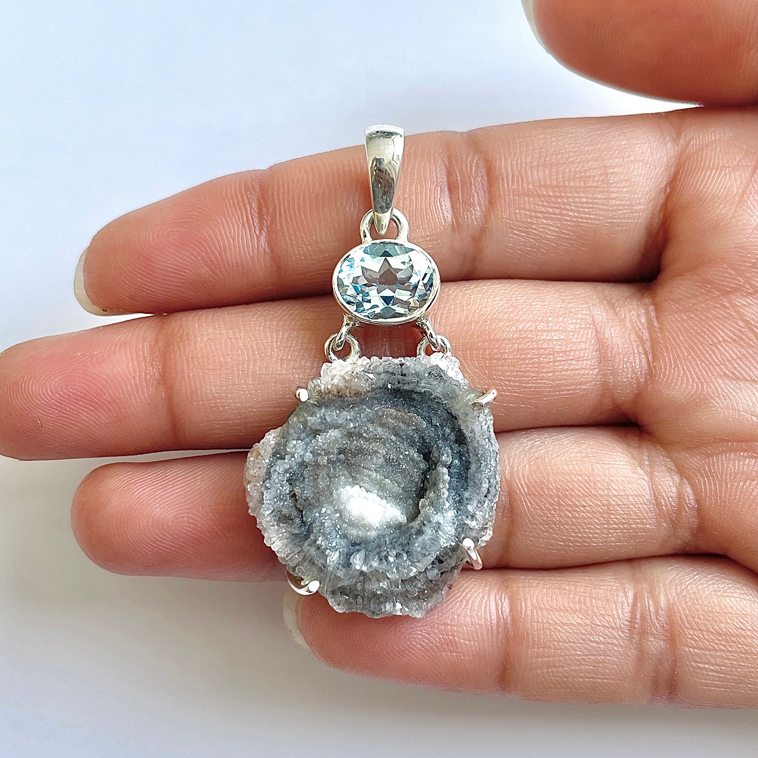 Desert Druzy Pendant-(DDZ-1-10)