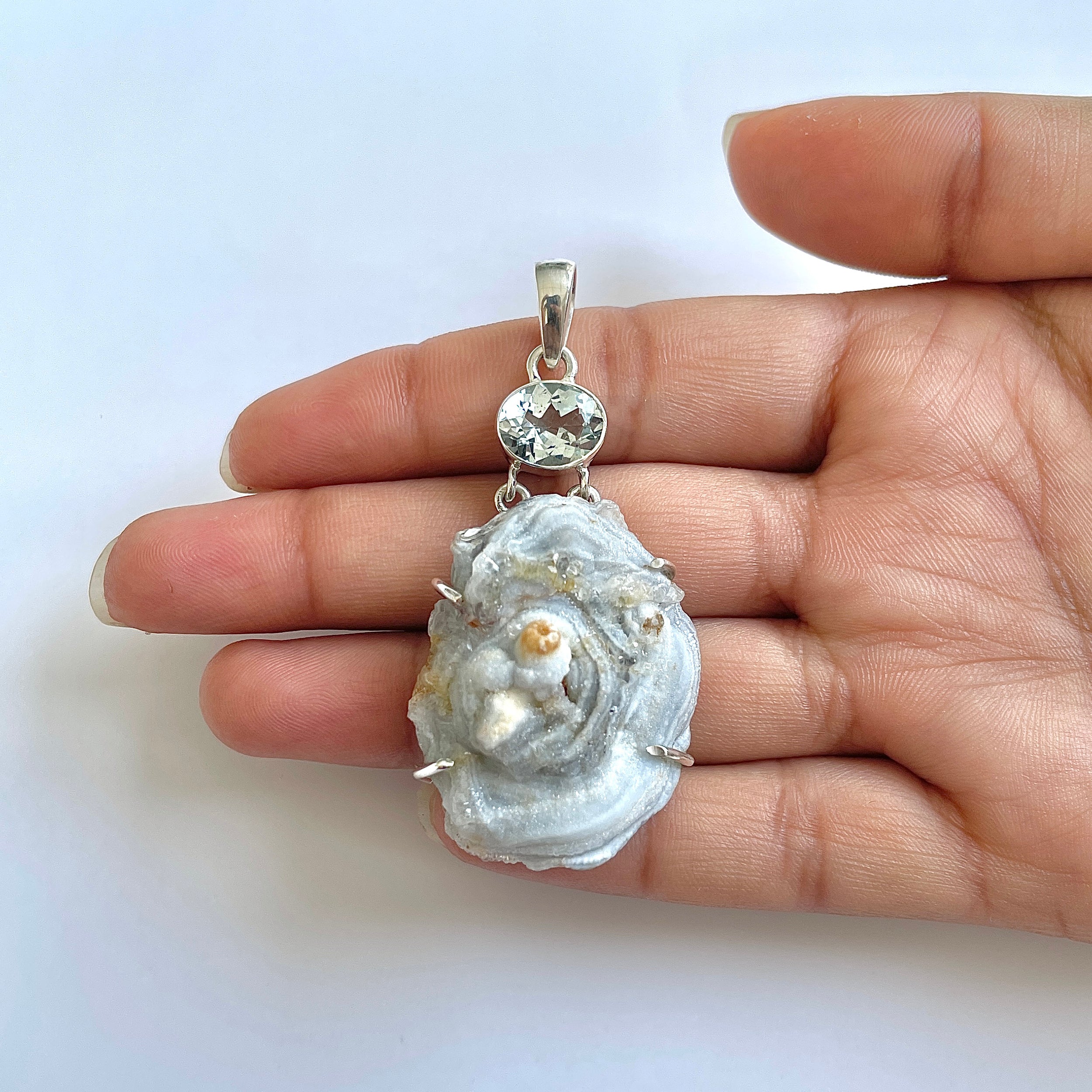 Desert Druzy Pendant-(DDZ-1-13)