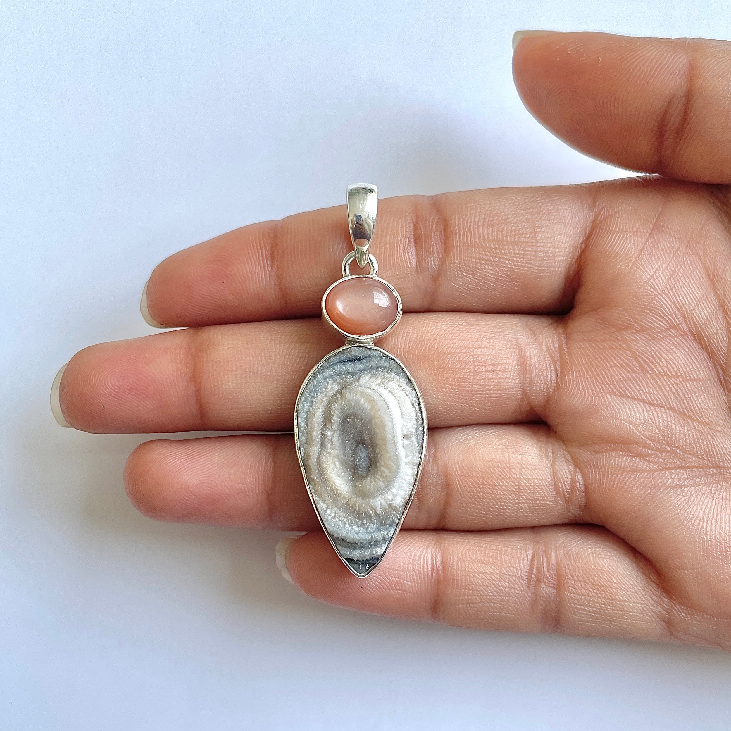 Desert Druzy Pendant-(DDZ-1-17)