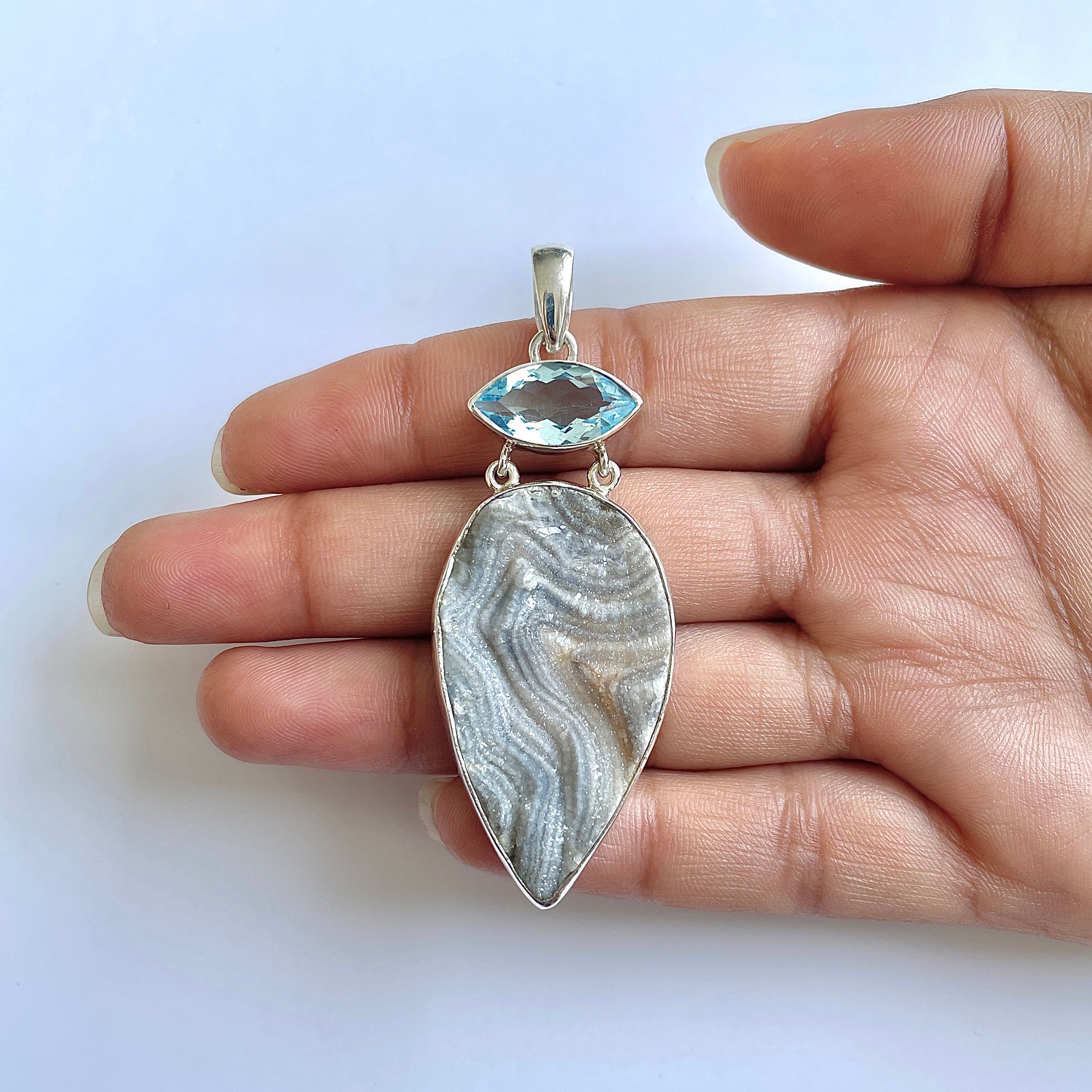 Desert Druzy Pendant-(DDZ-1-19)