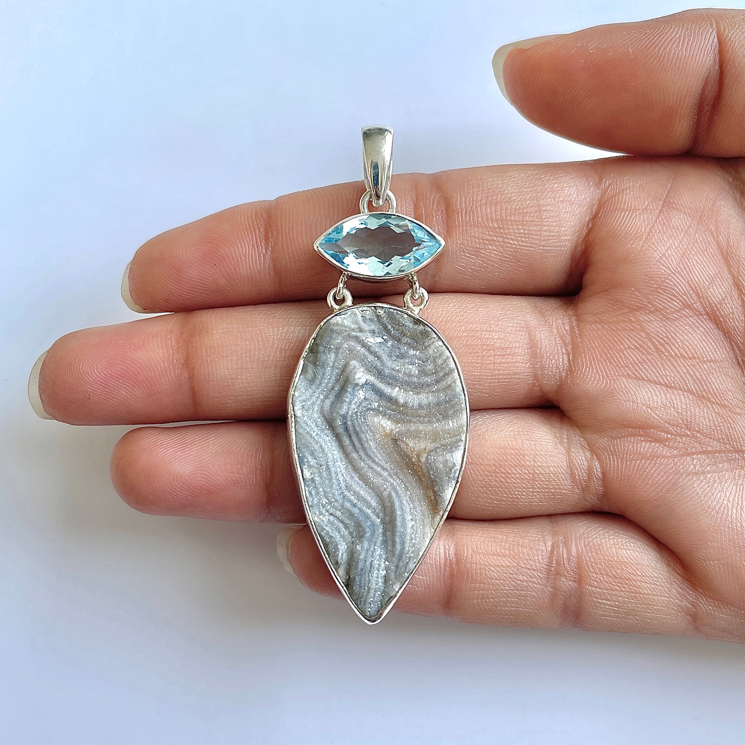 Desert Druzy Pendant-(DDZ-1-19)