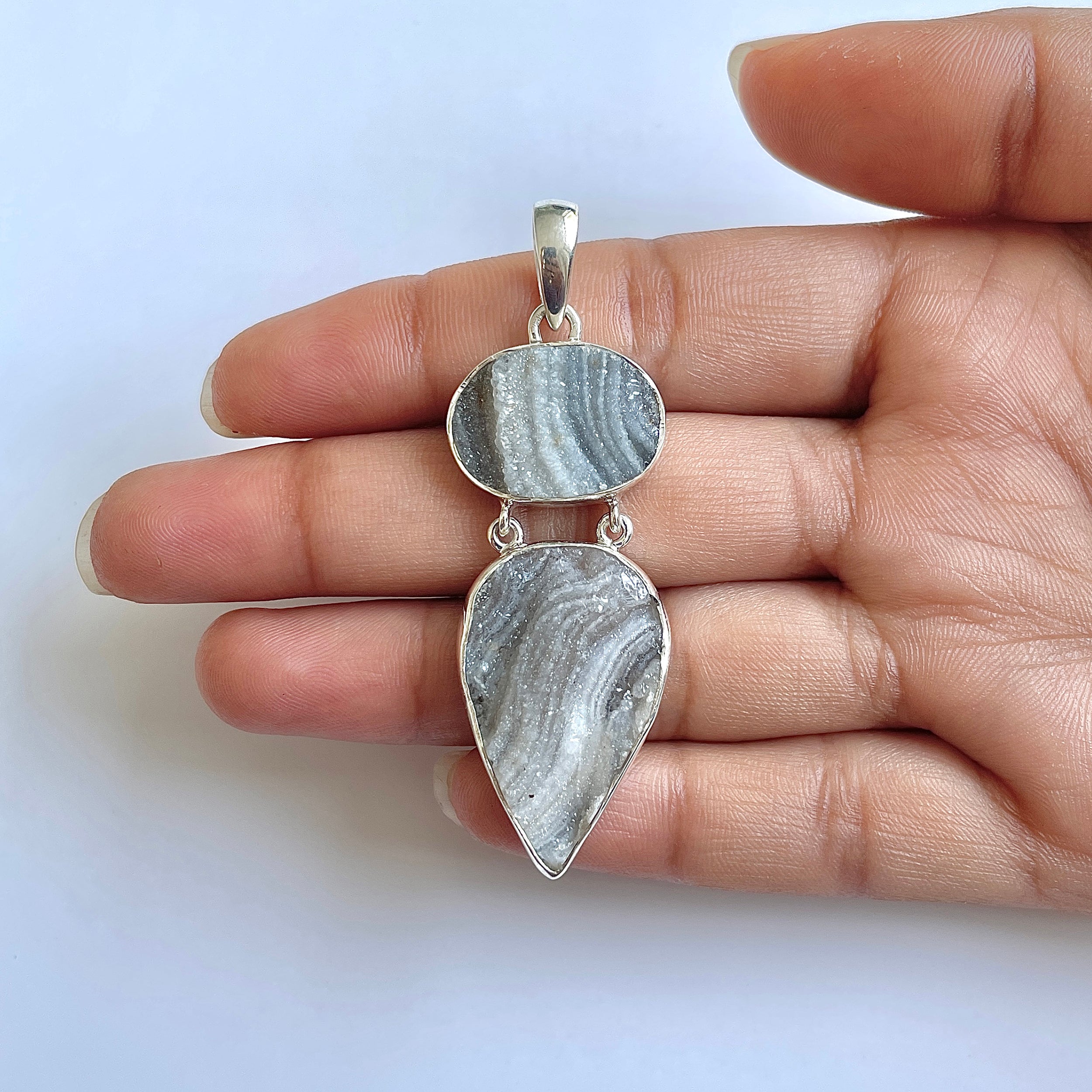 Desert Druzy Pendant-(DDZ-1-20)