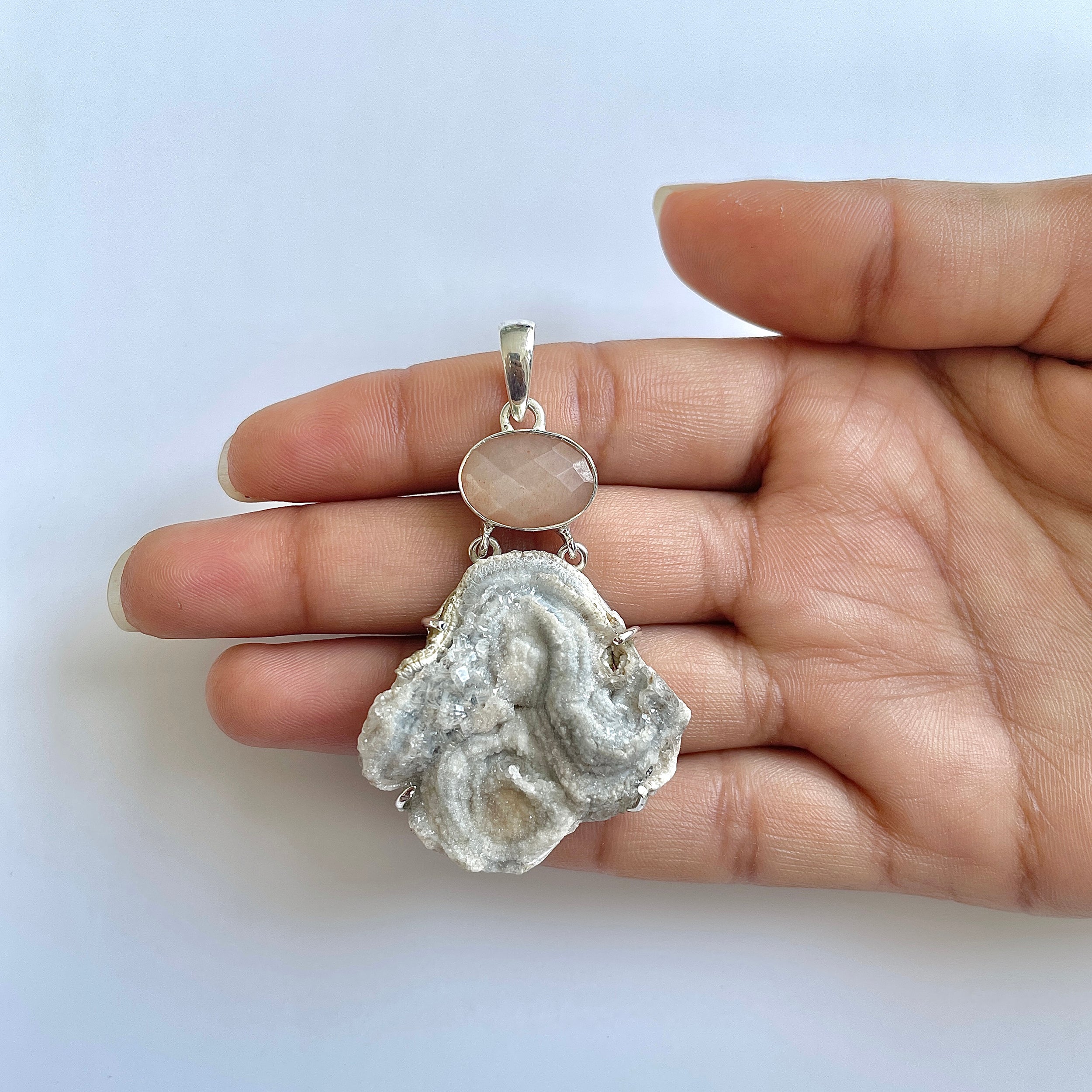 Desert Druzy Pendant-(DDZ-1-21)