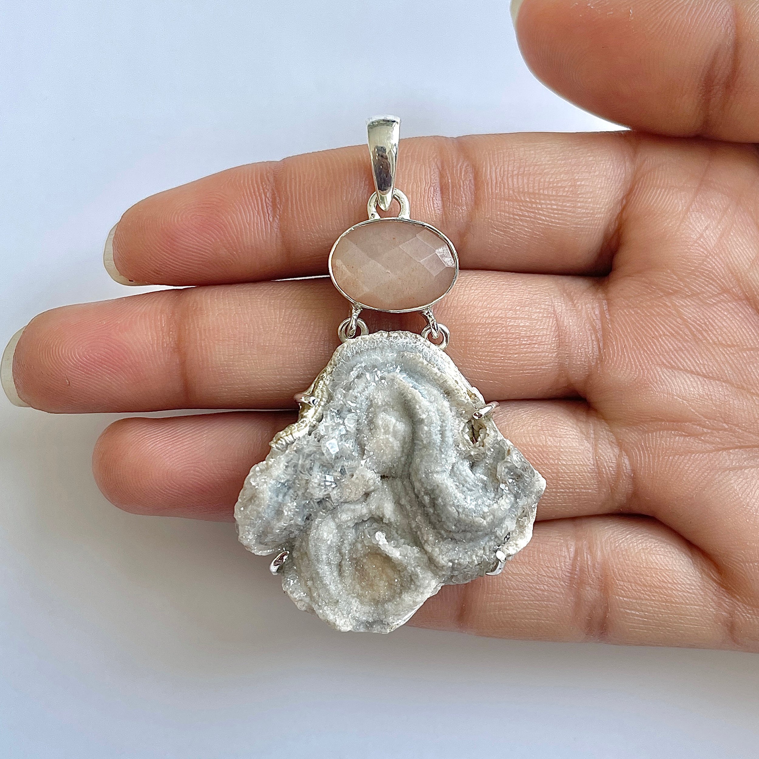 Desert Druzy Pendant-(DDZ-1-21)