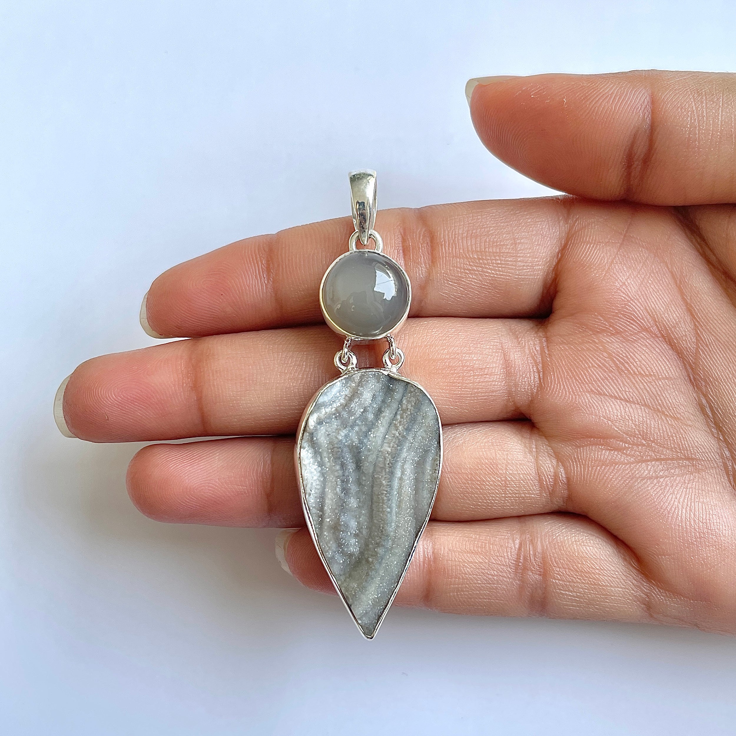 Desert Druzy Pendant-(DDZ-1-22)