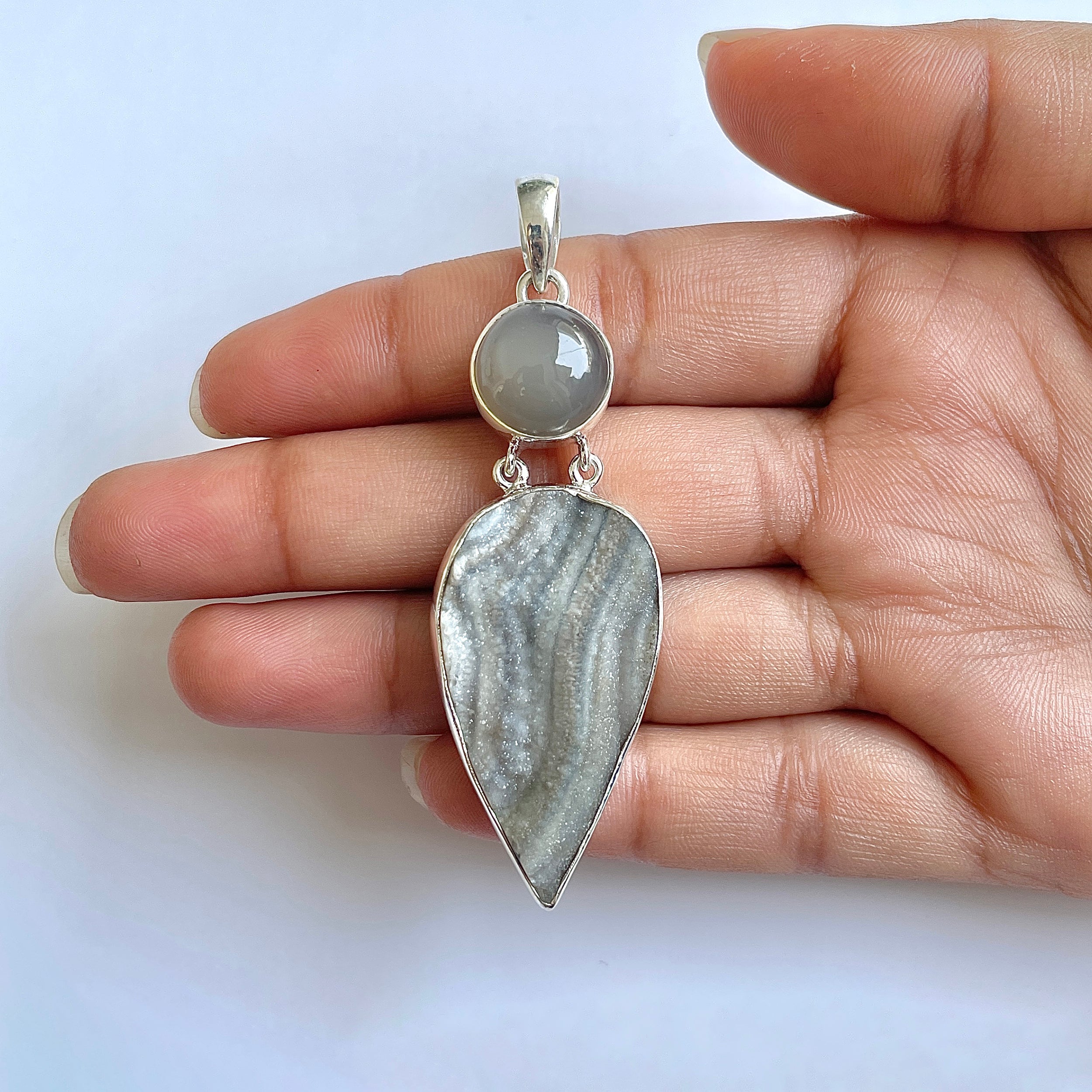 Desert Druzy Pendant-(DDZ-1-22)