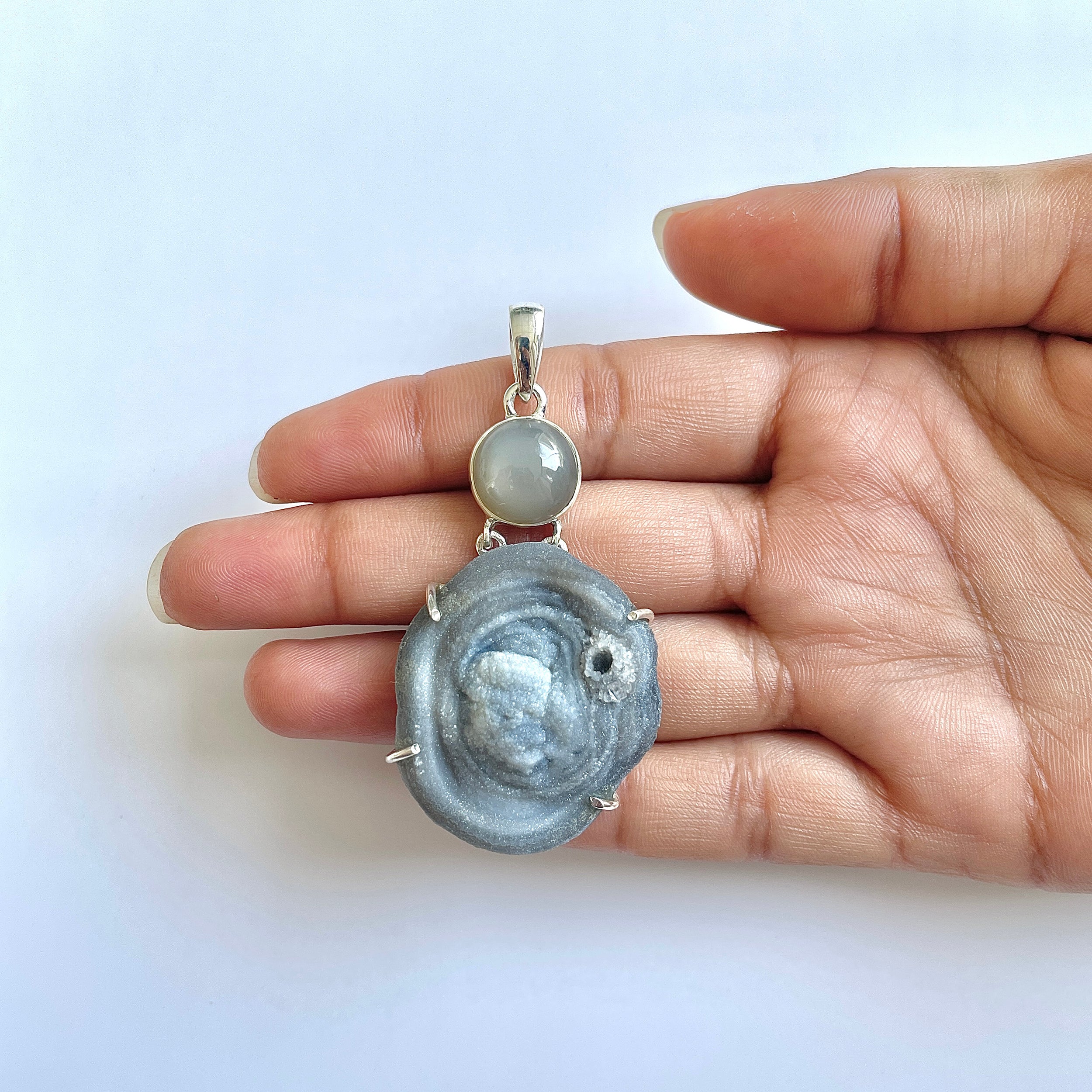 Desert Druzy Pendant-(DDZ-1-24)