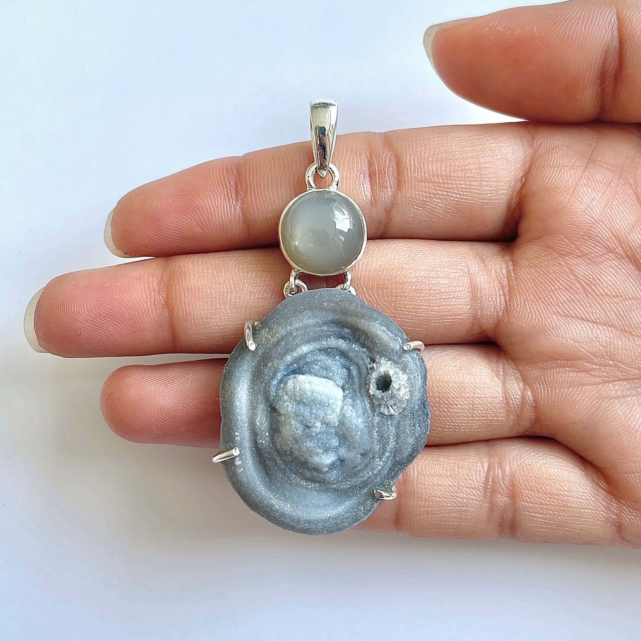 Desert Druzy Pendant-(DDZ-1-24)