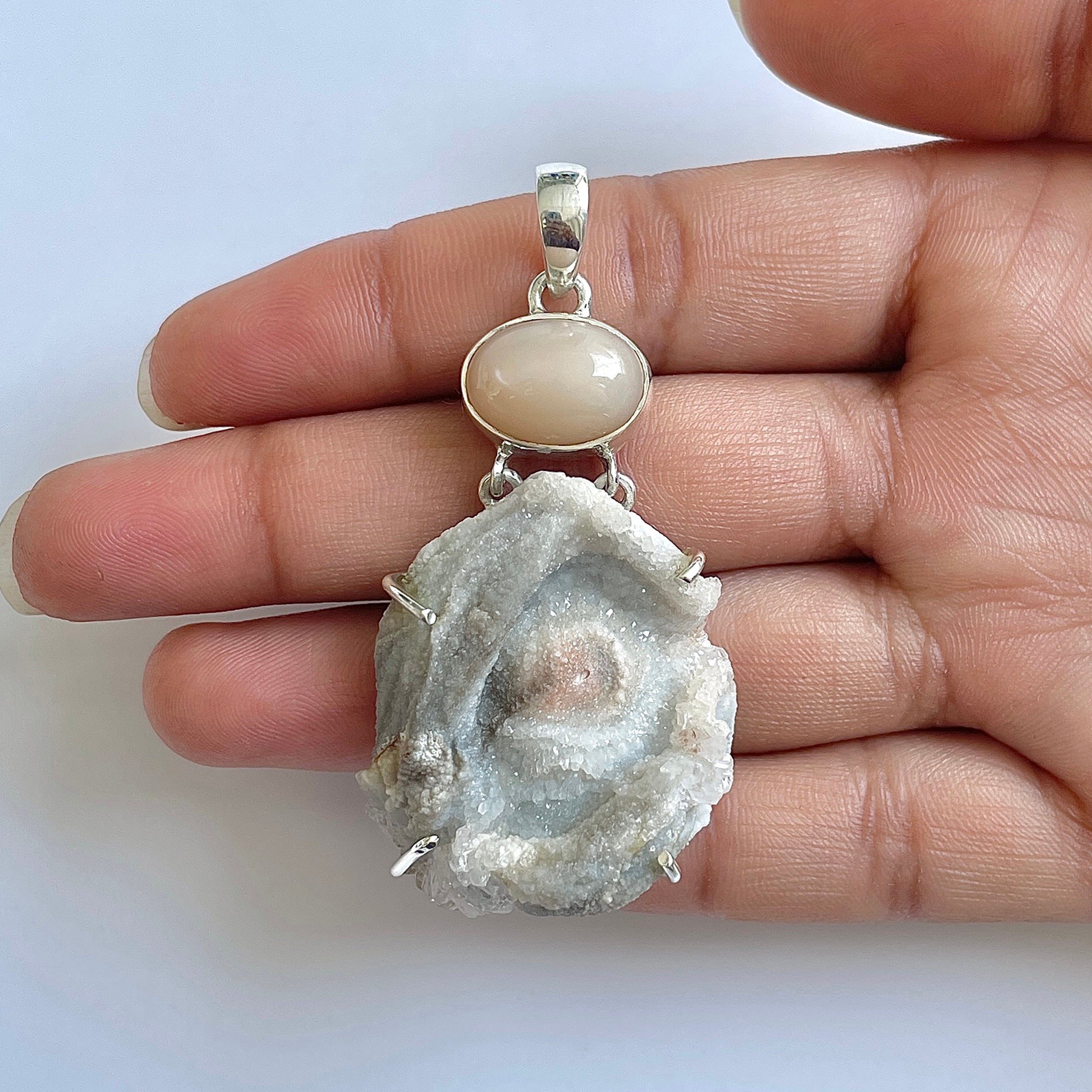 Desert Druzy Pendant-(DDZ-1-26)