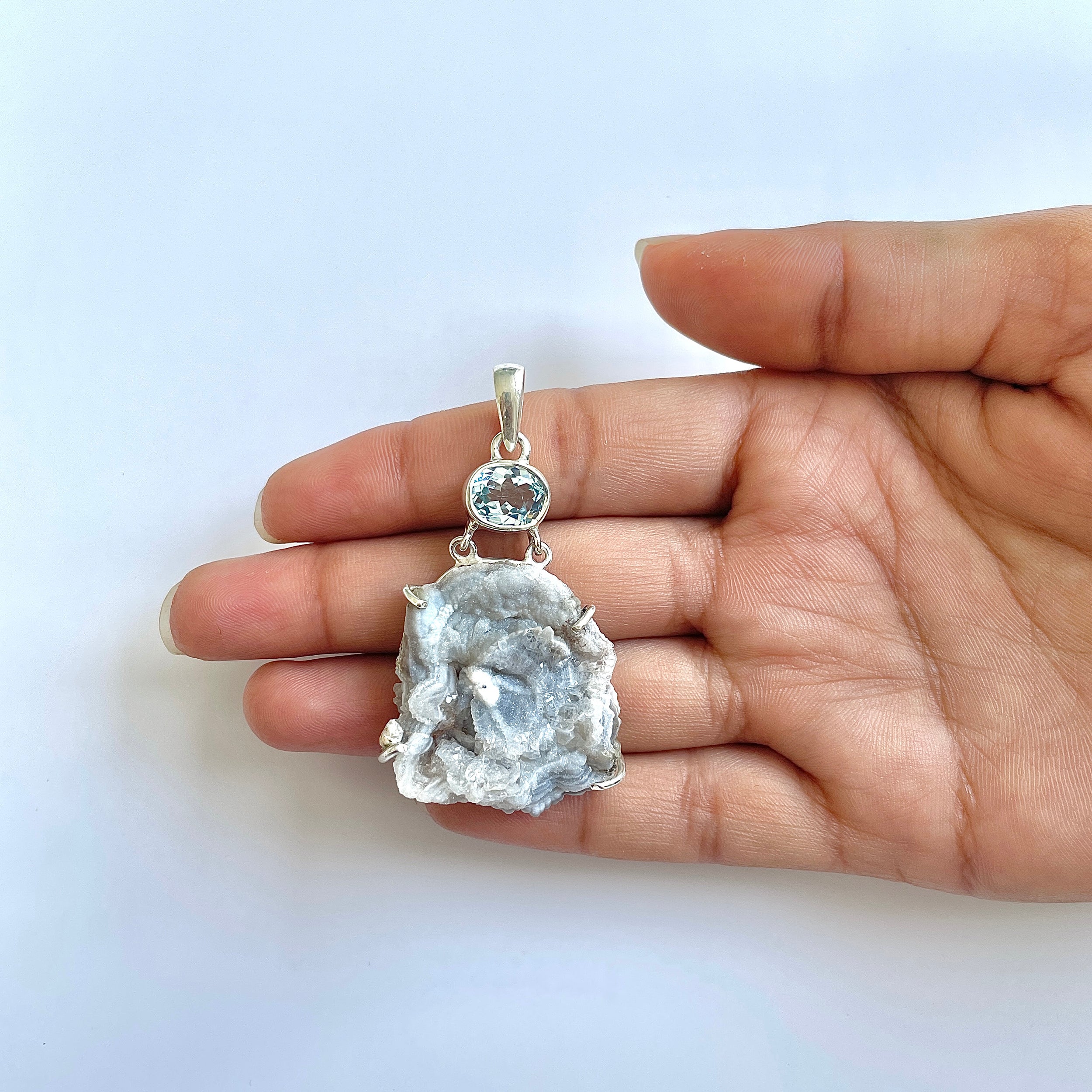 Desert Druzy Pendant-(DDZ-1-29)