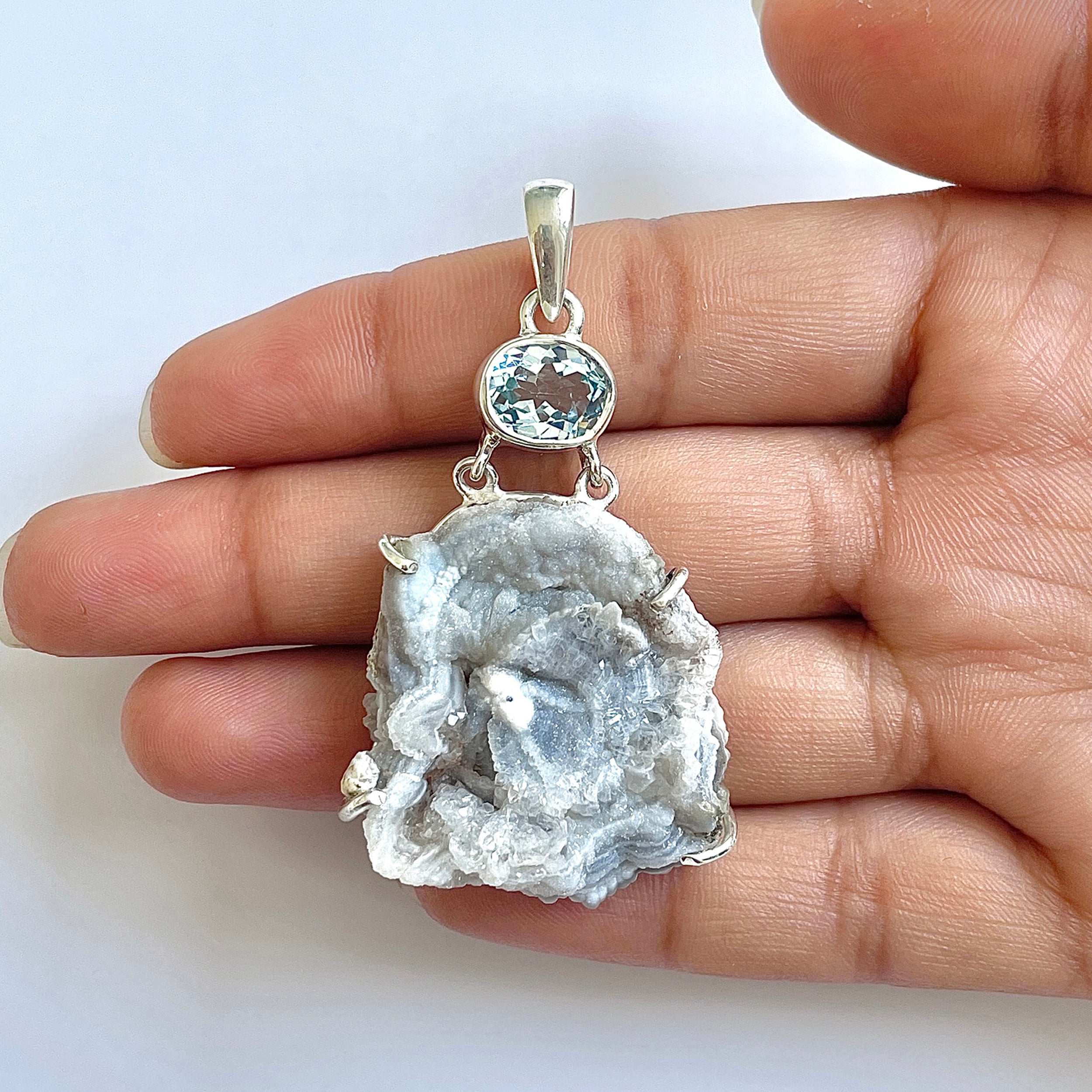 Desert Druzy Pendant-(DDZ-1-29)