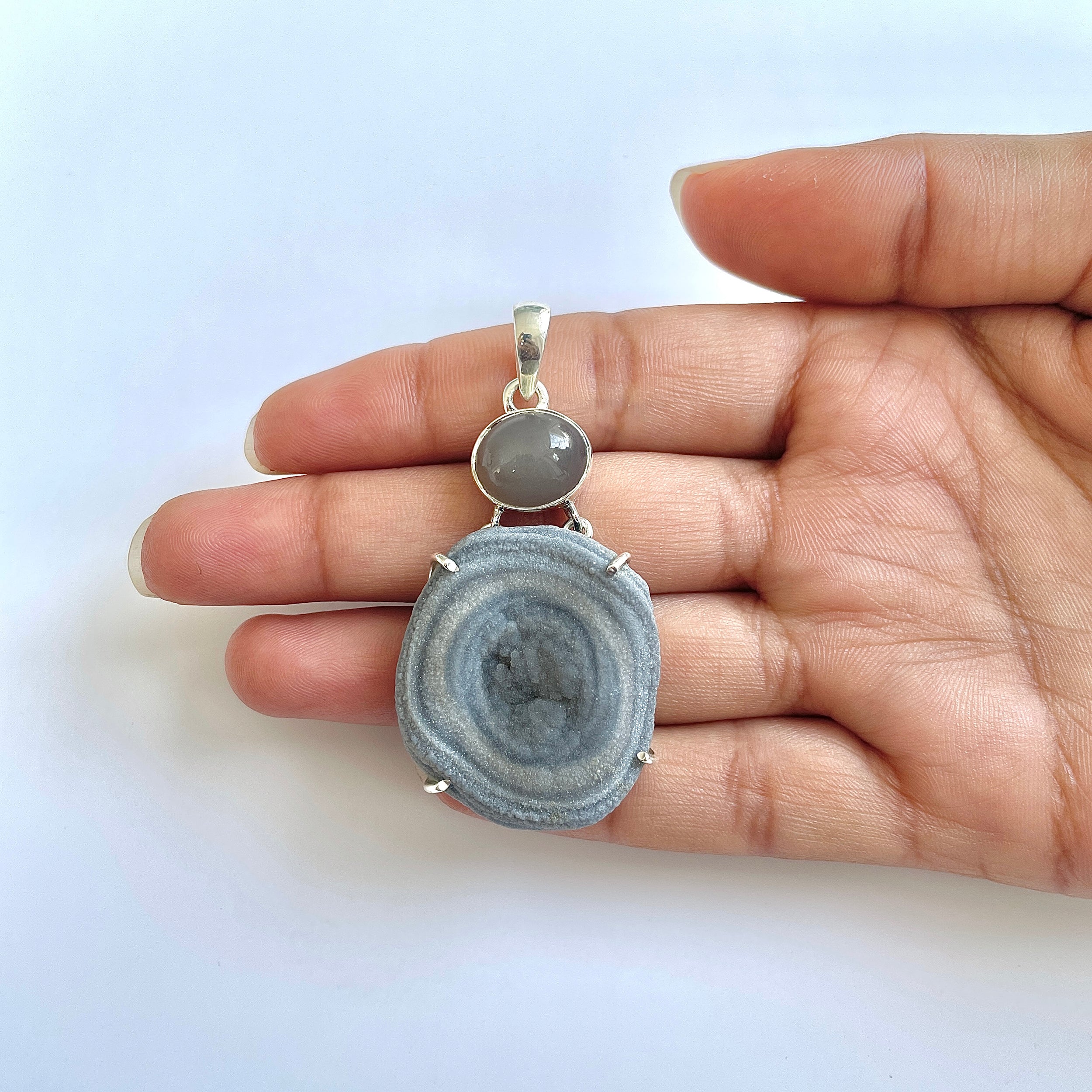 Desert Druzy Pendant-(DDZ-1-3)