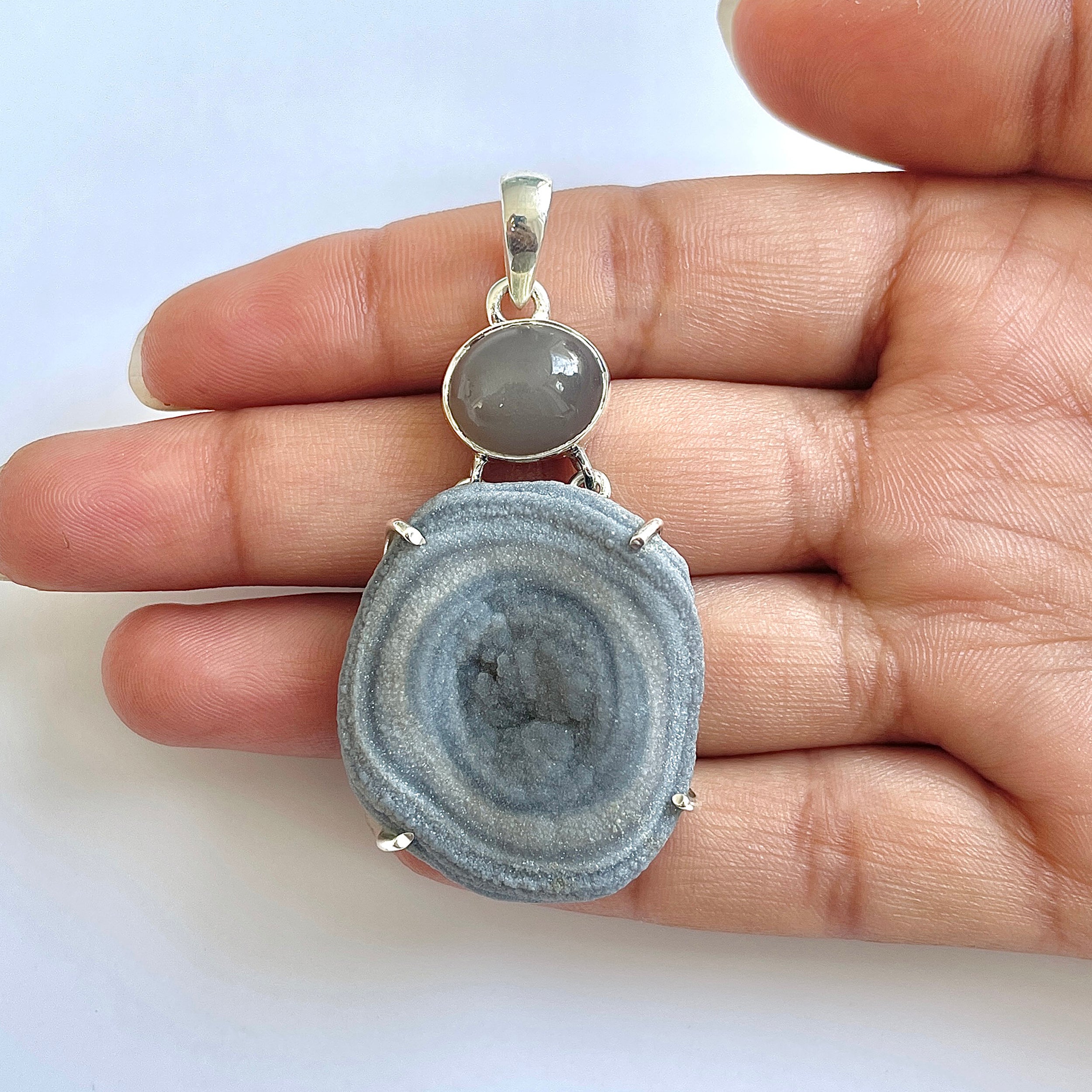 Desert Druzy Pendant-(DDZ-1-3)