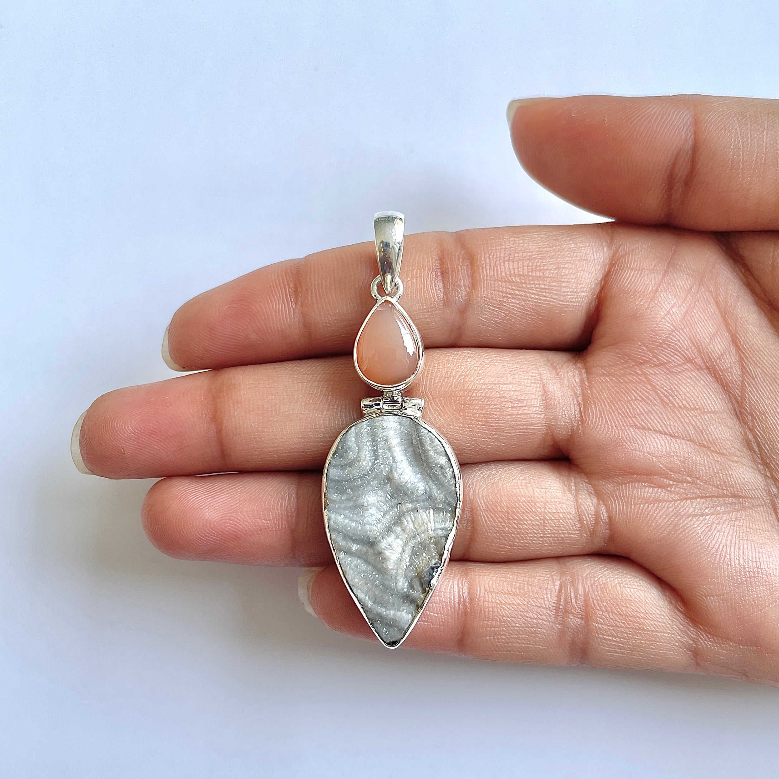 Desert Druzy Pendant-(DDZ-1-30)