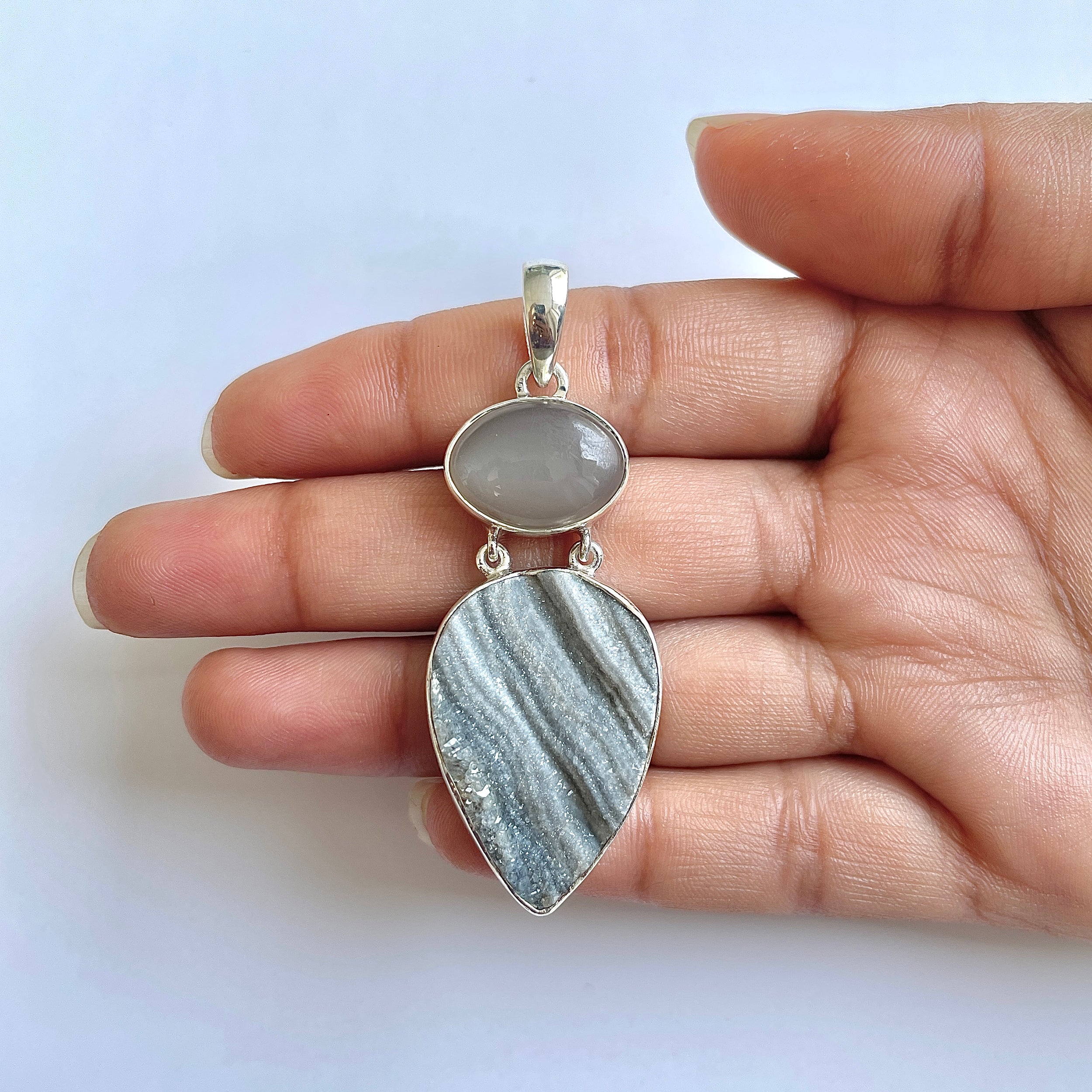 Desert Druzy Pendant-(DDZ-1-32)