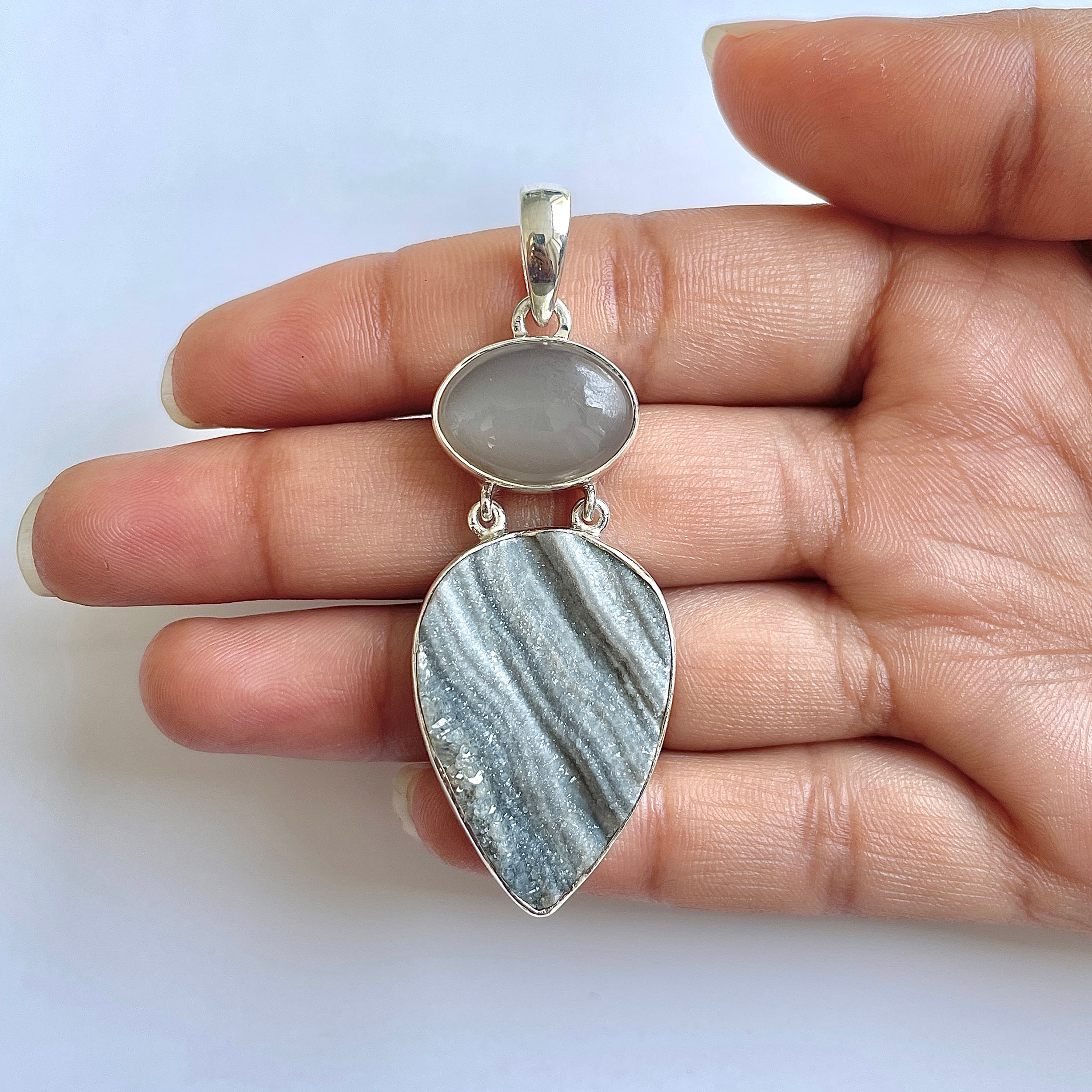 Desert Druzy Pendant-(DDZ-1-32)