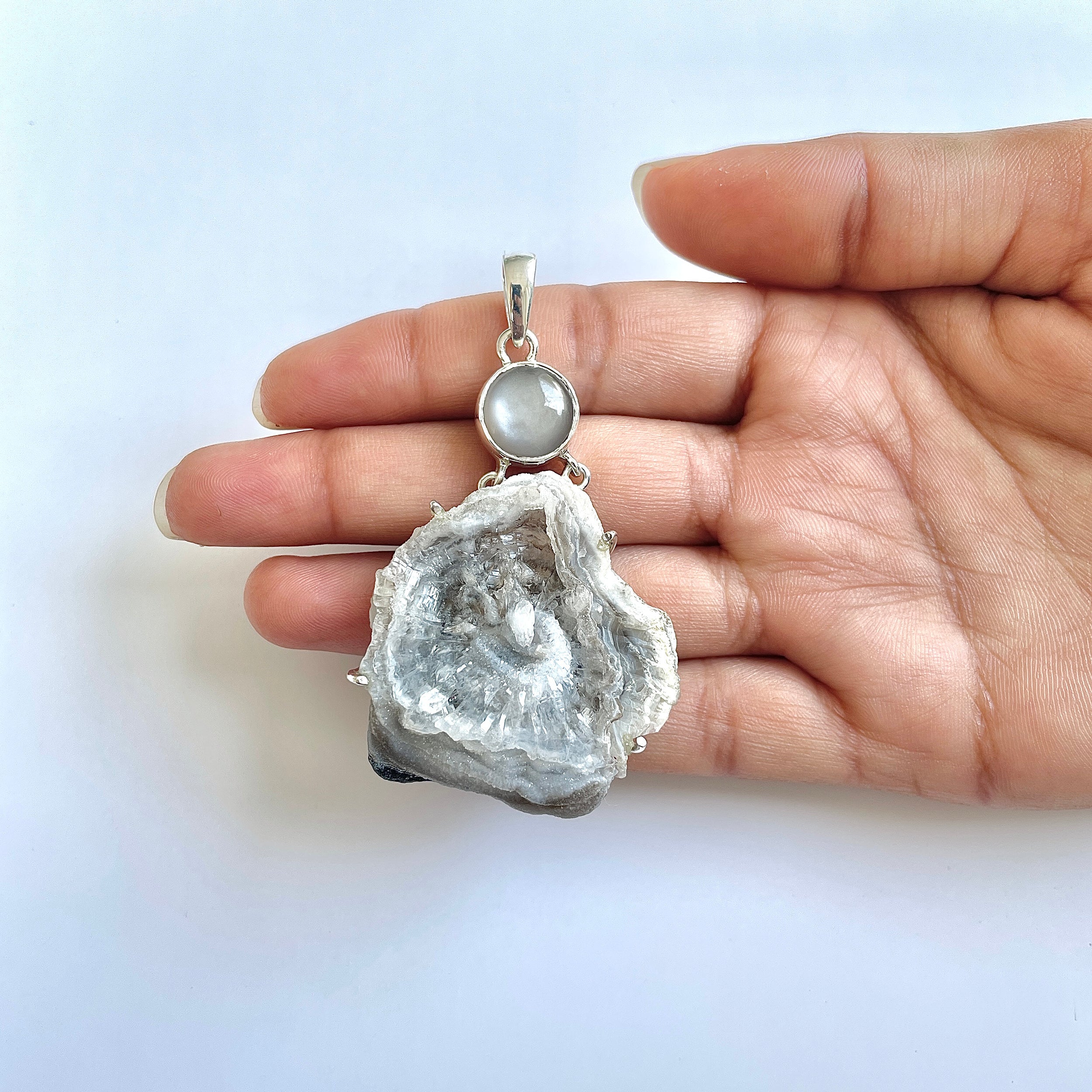 Desert Druzy Pendant-(DDZ-1-35)