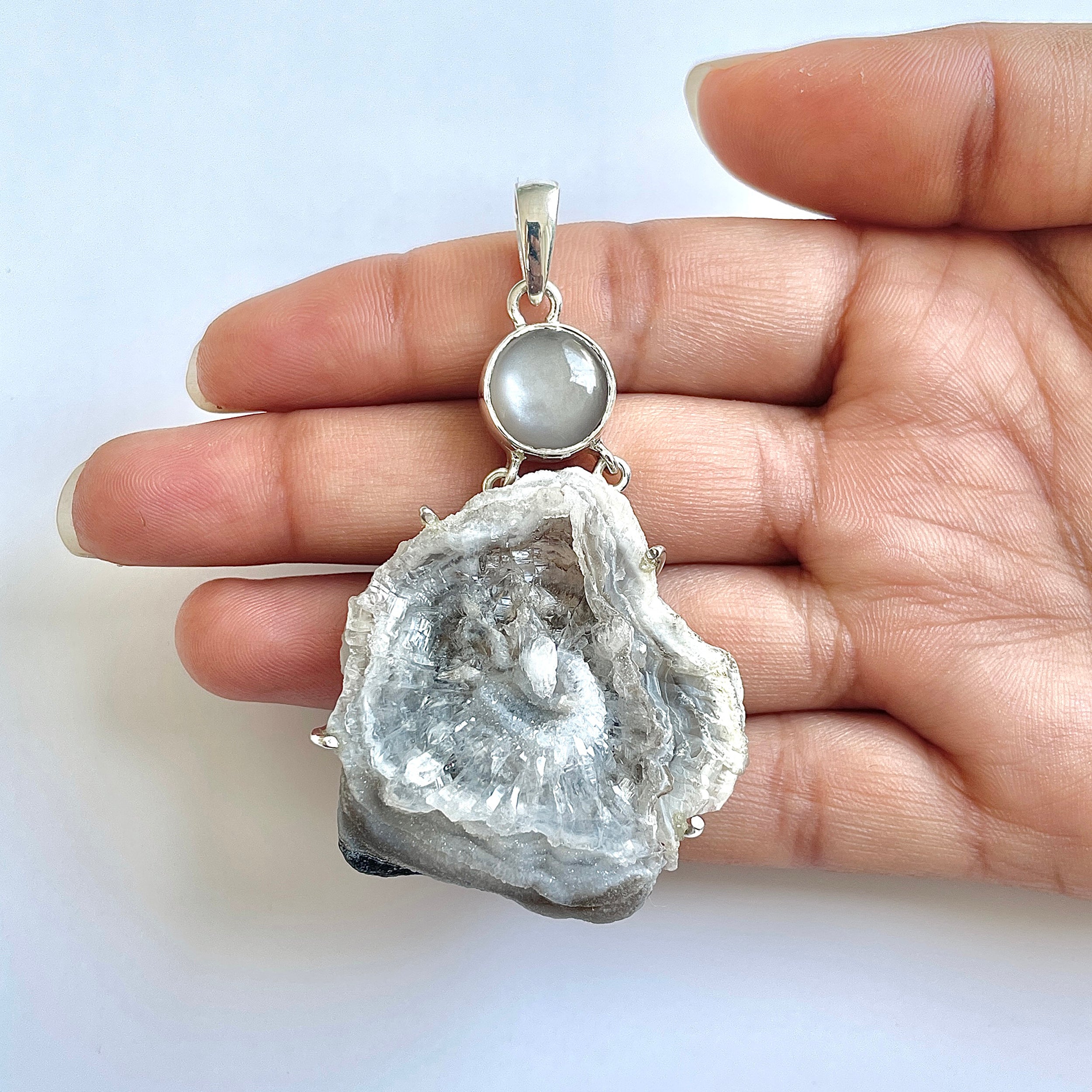 Desert Druzy Pendant-(DDZ-1-35)
