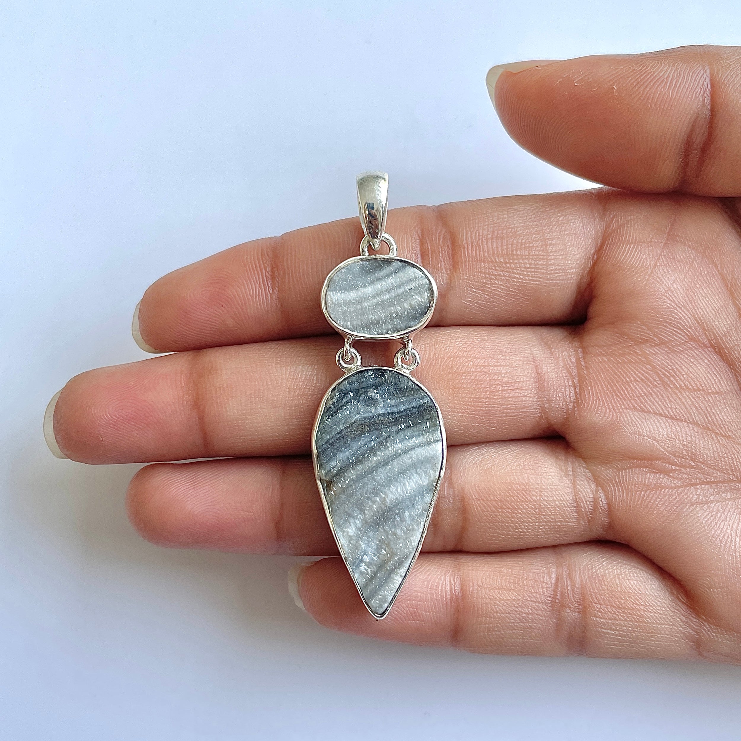 Desert Druzy Pendant-(DDZ-1-43)