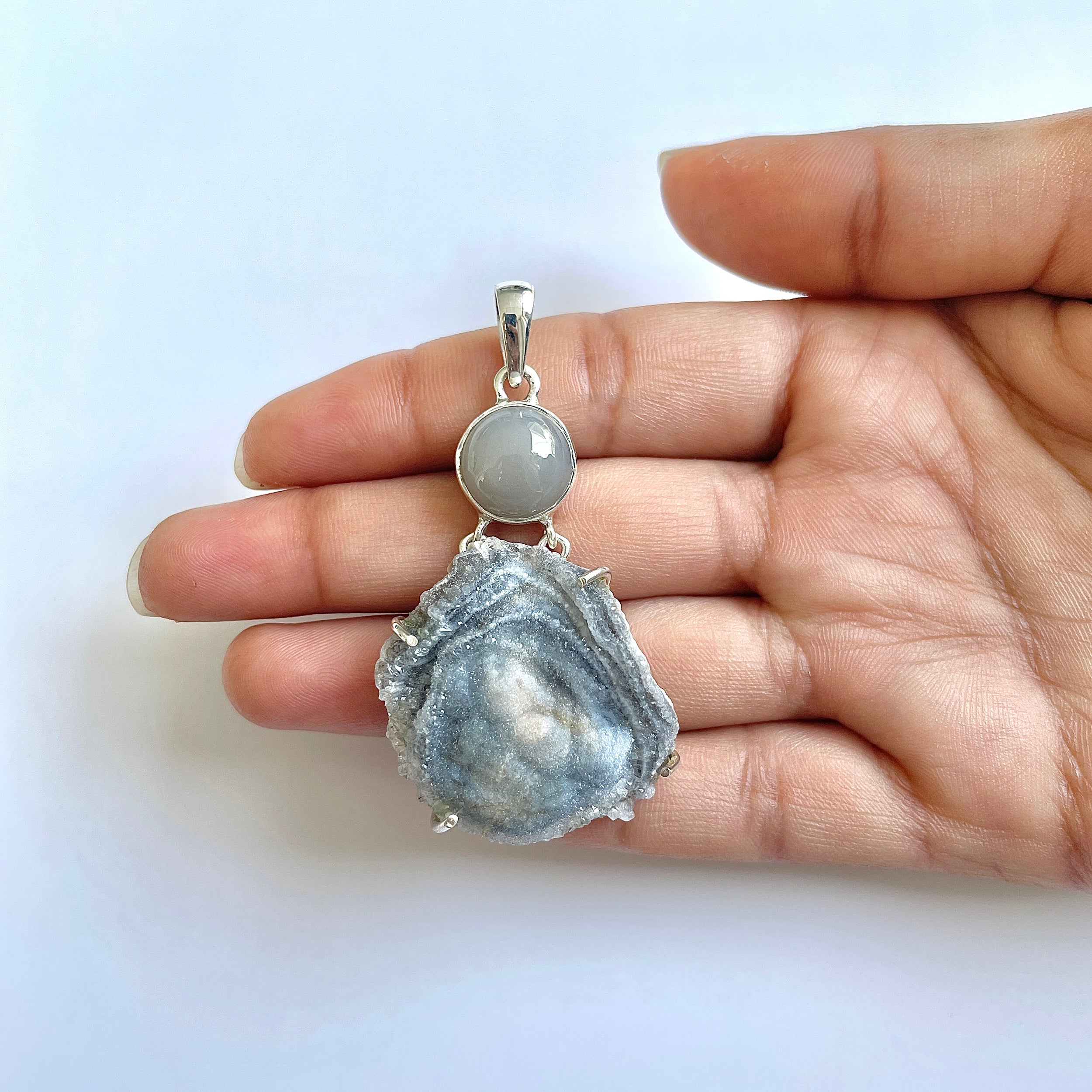 Desert Druzy Pendant-(DDZ-1-46)